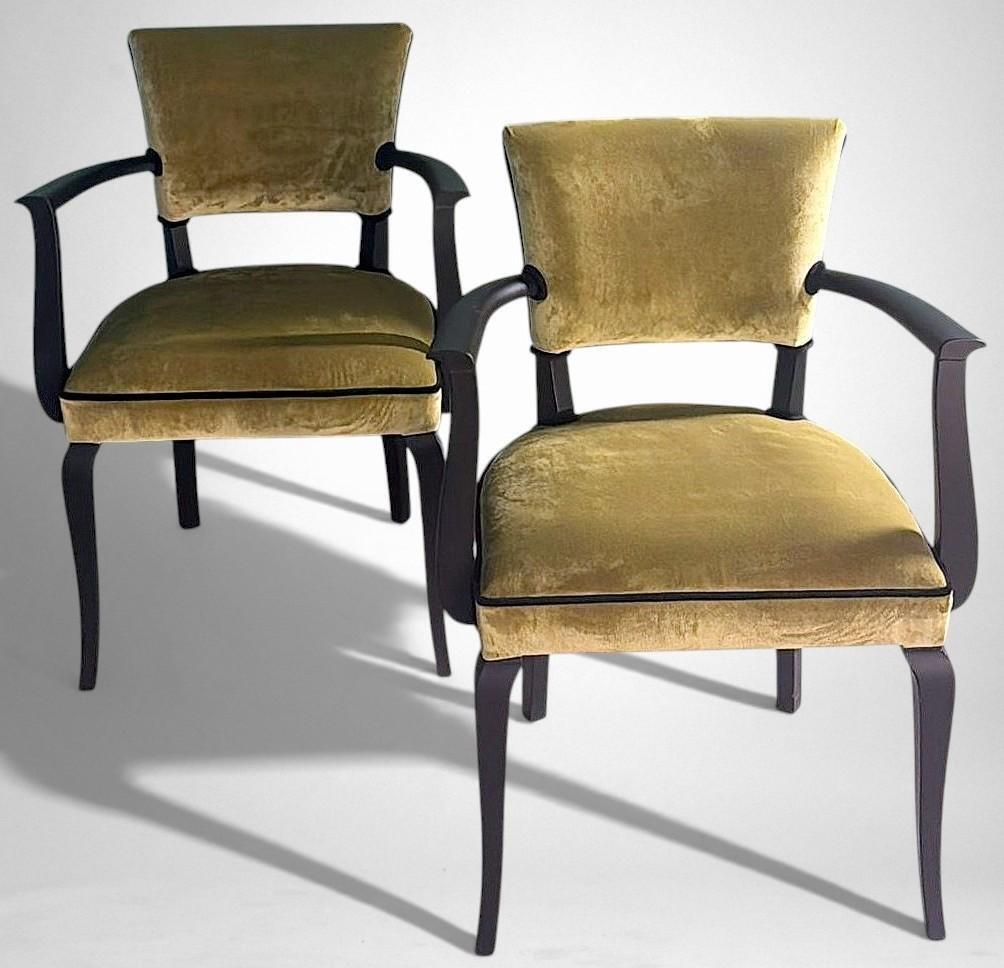 Art Decò Pair Of French “Bridge” Chairs photo vinterior