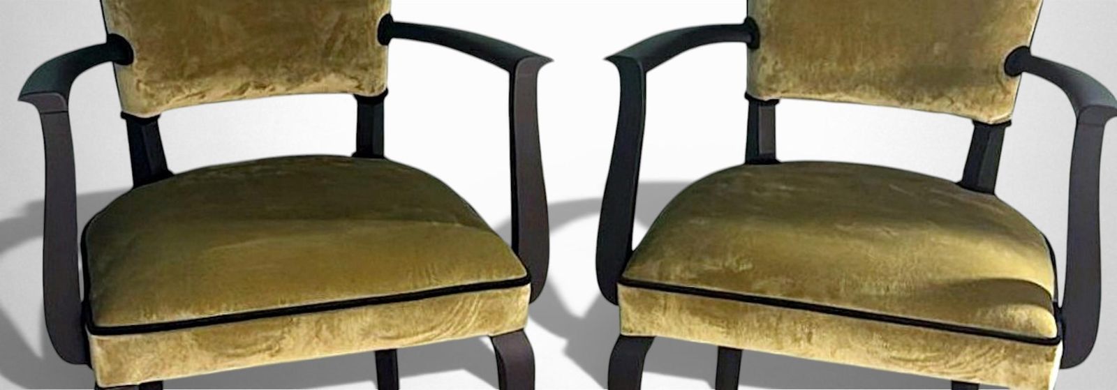 Art Decò Pair Of French “Bridge” Chairs photo vintage