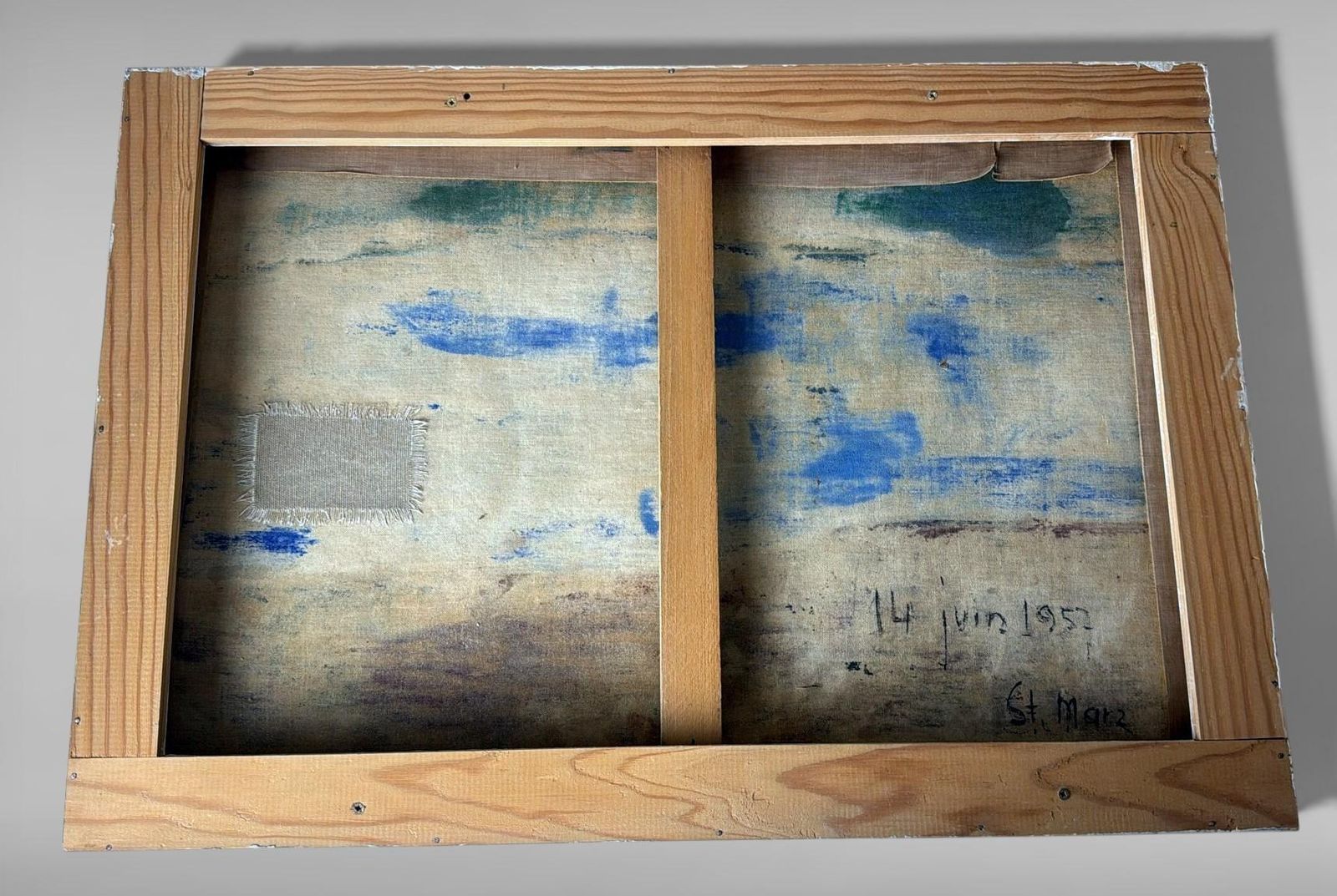 photo buy Abstract Lyrical French Oil Painting On Canvas