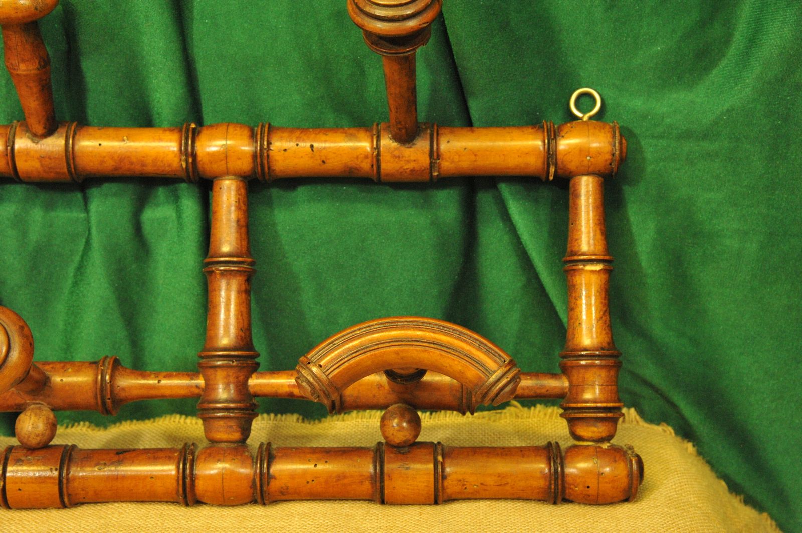 A Vintage French Faux Bamboo Coat Rack photo 145.0
