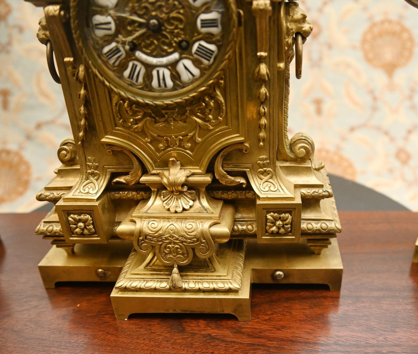 Home Decor Louis XVI Gilt Clock Garniture Set Candelabras 1880 photo