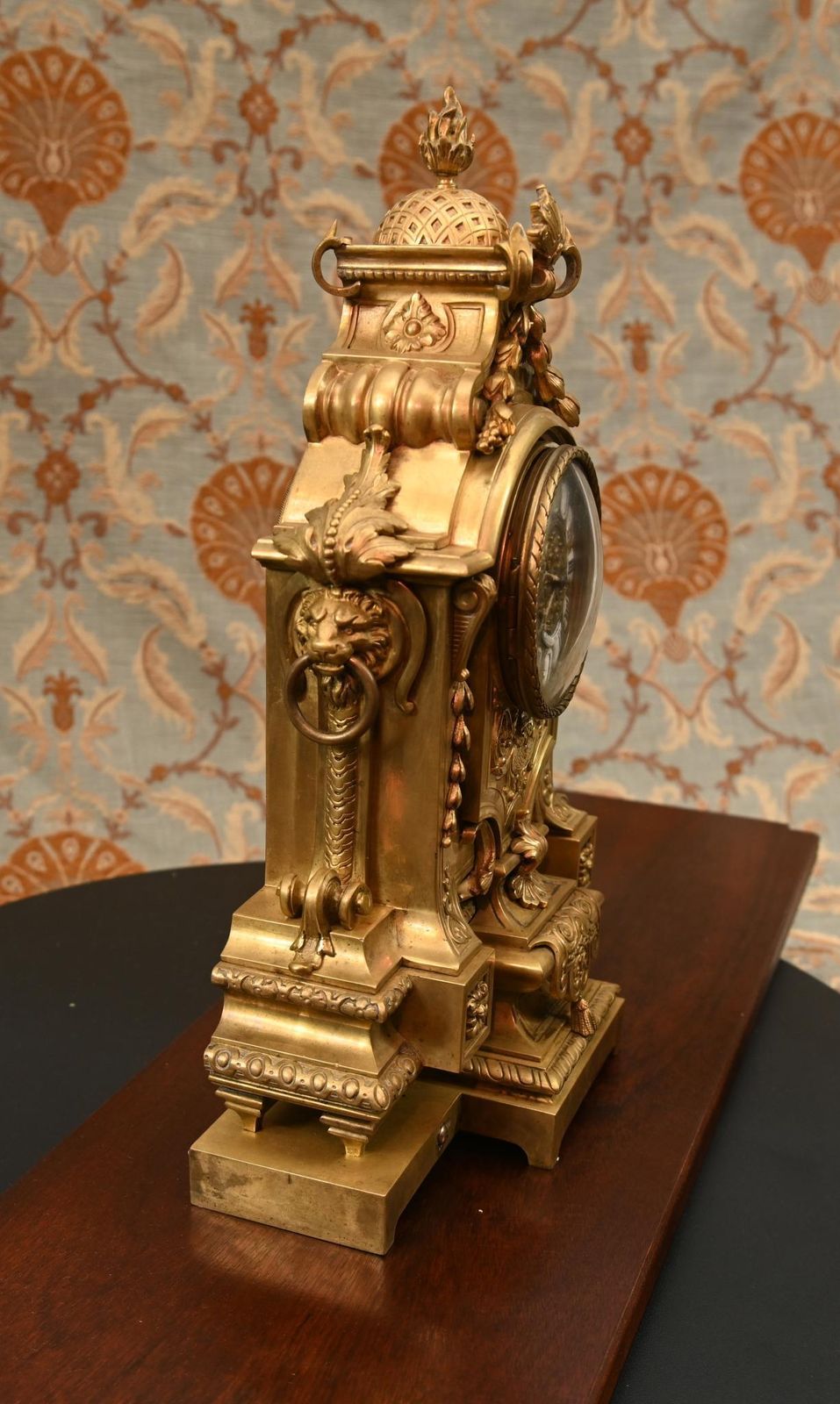 photo vintage Louis XVI Gilt Clock Garniture Set Candelabras 1880