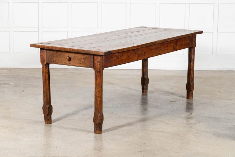 Large 19thc French Elm & Fruitwood Farmhouse Table photo vinterior