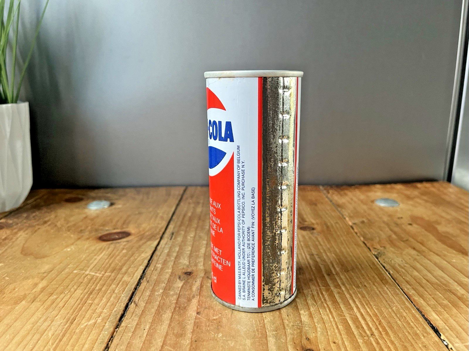Rare Vintage 80's Empty Sealed Pepsi Cola 25cl Soda Drinks Coke Can Fridge Prop photo Home Decor