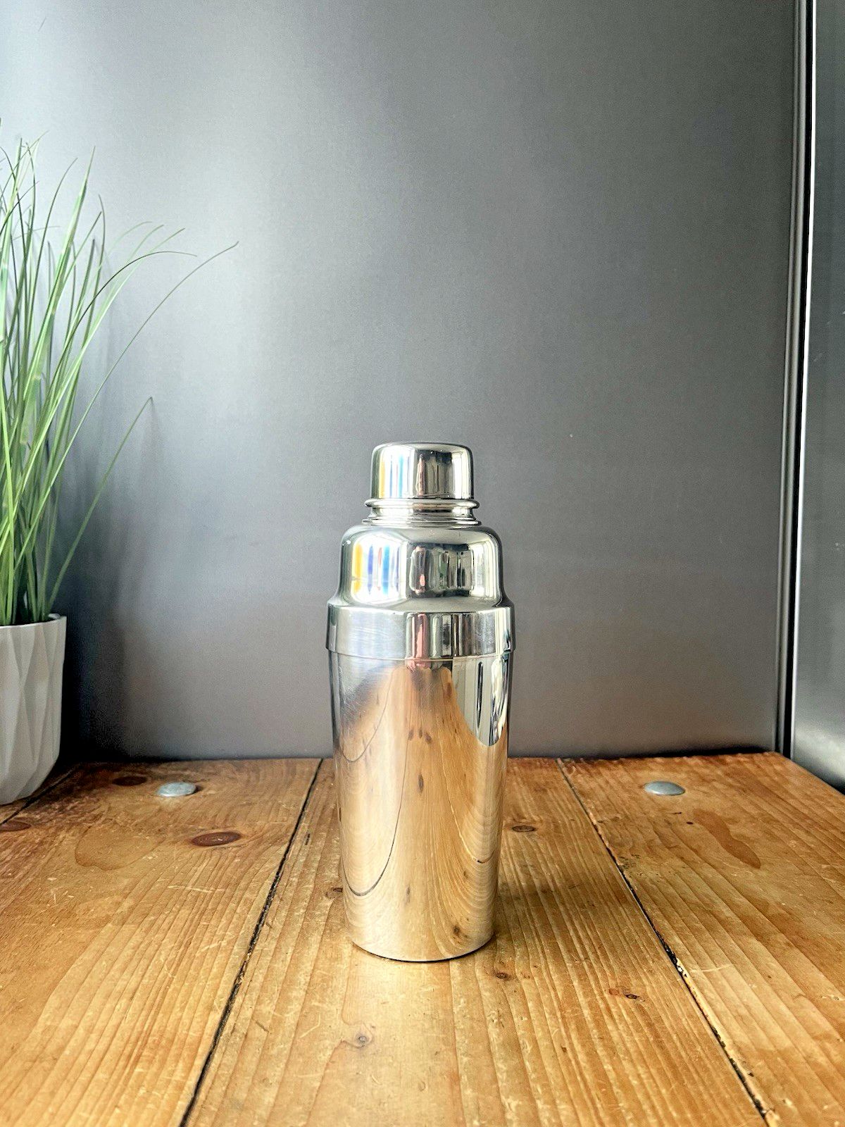 Antique Art Deco Christofle Cocktail Shaker / Citrus Juicer Press Silver Plated photo furniture