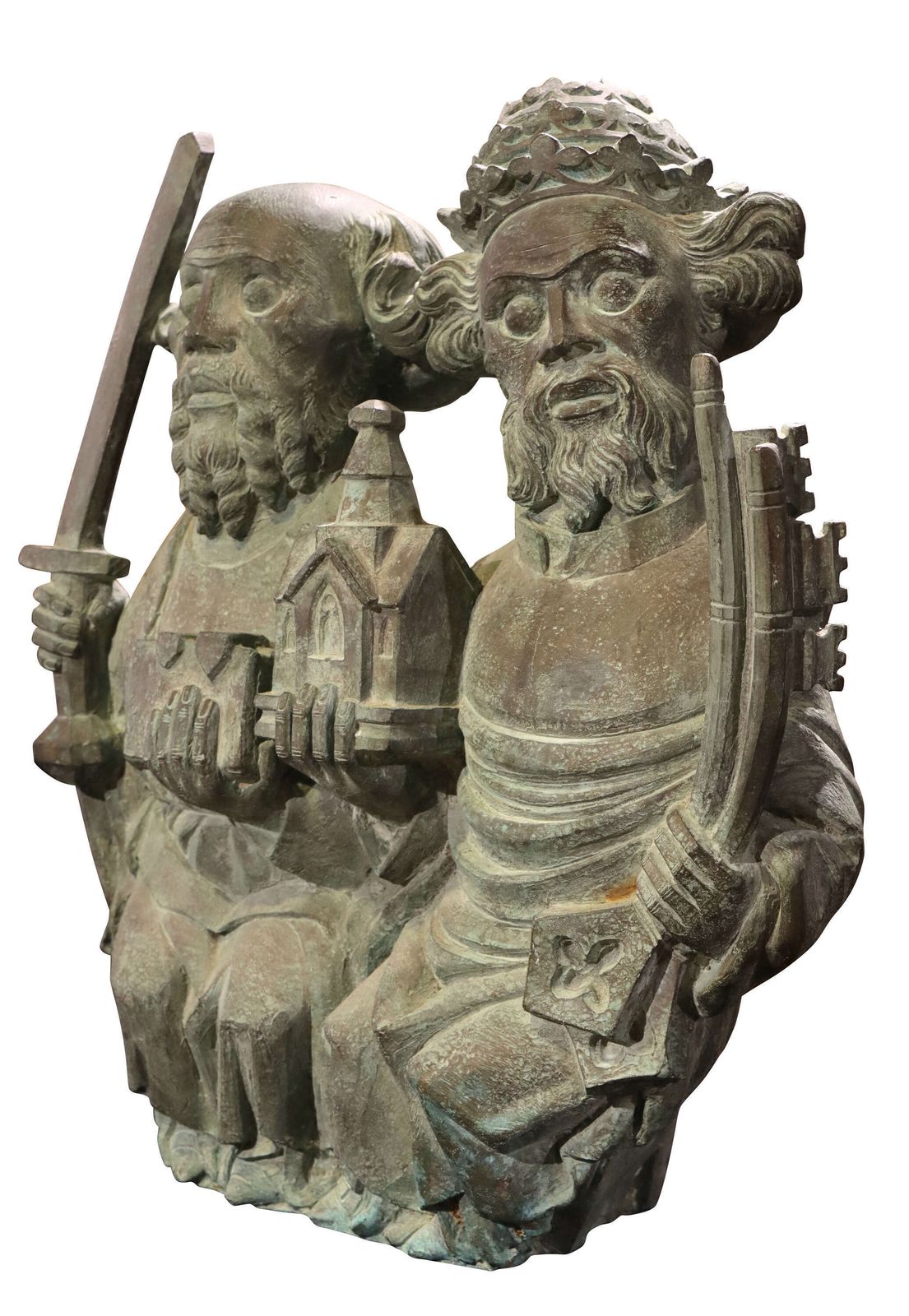 James Butler Ra (1931–2022) – Large Bronze Of St Peter And St Paul, York Minster Edition photo Art