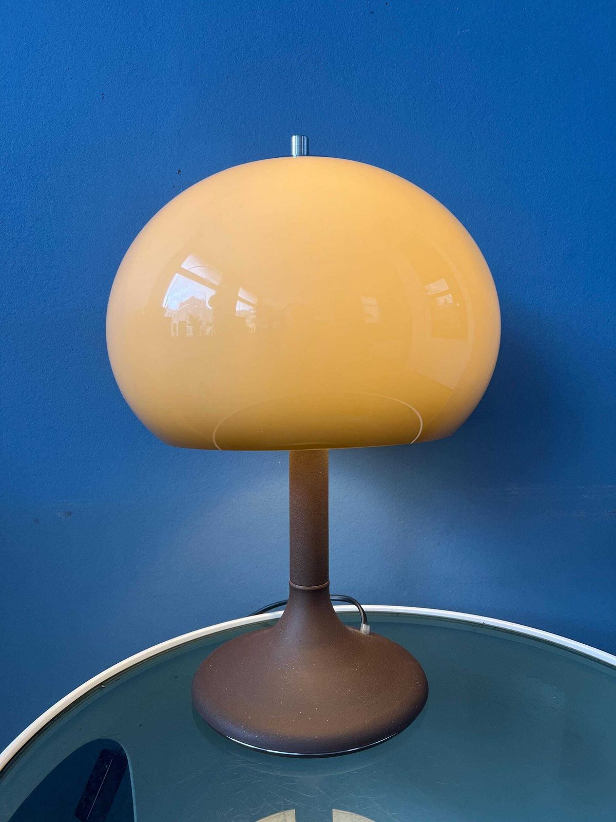 Vintage Mid Century Herda Space Age Mushroom Tafellamp photo Verlichting