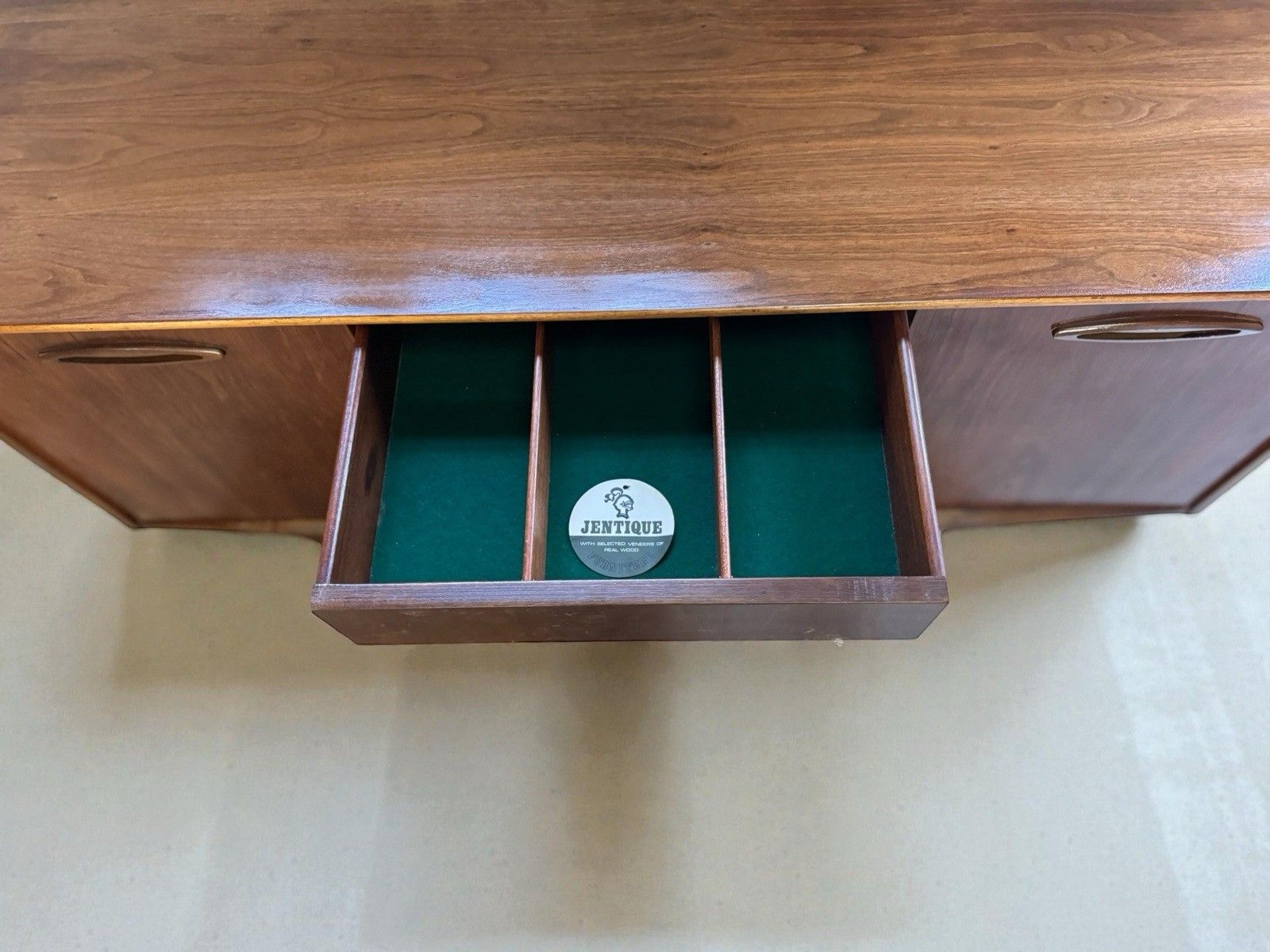 Vintage Jentique Teak Sideboard – Mid Century Cabinet With Cupboards & Drawers photo buy