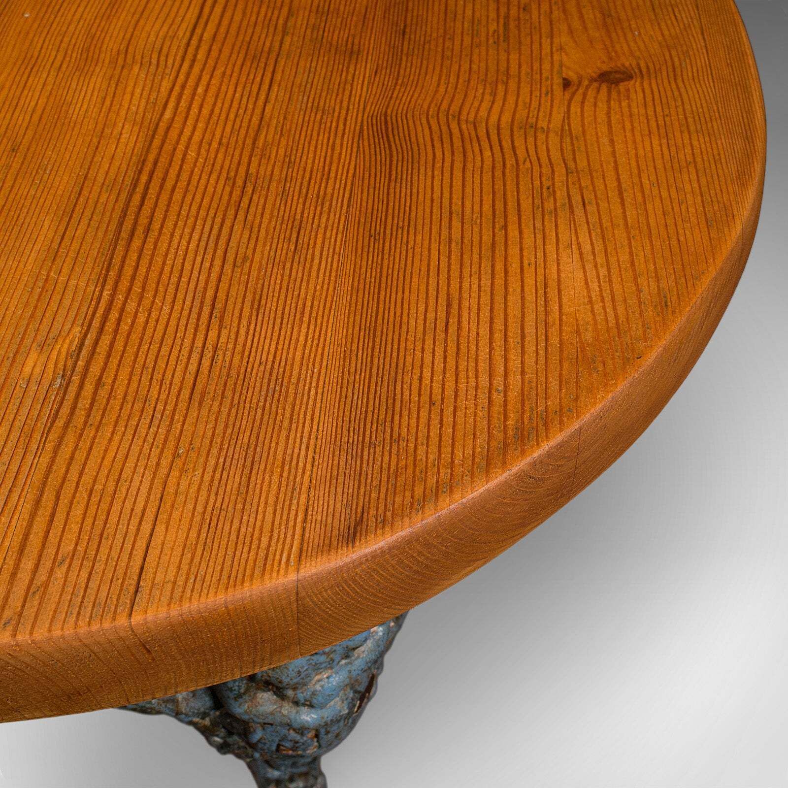Antique Tavern Table, English, Pine, Cast Iron, Britannia, Pub, Victorian, 1880 photo vintage