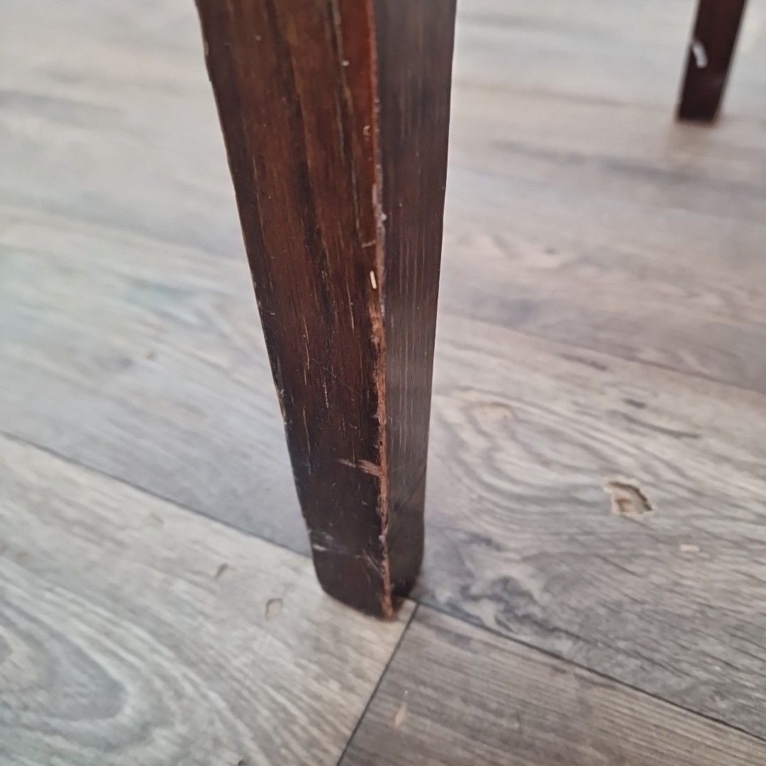 photo for sale Antique Wooden Dining Chair Arts & Crafts Solid Oak Vintage Bedroom Hall Desk