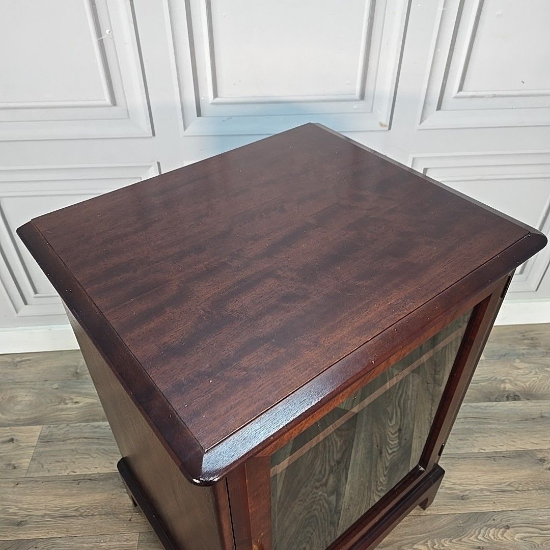Stag Minstrel Media Cabinet Hifi Display Record Cupboard Vintage Retro Glass photo for sale