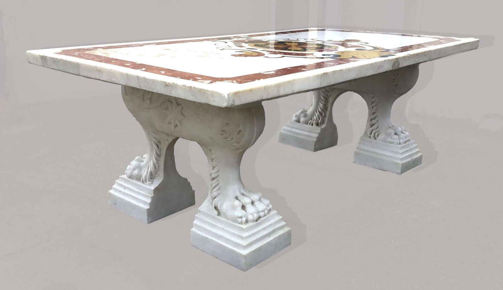 Magnificent C18th Large Italian Marble Low Centre Table photo vinterior