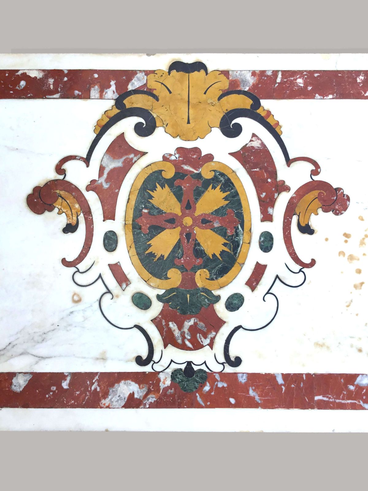 photo furniture Magnificent C18th Large Italian Marble Low Centre Table