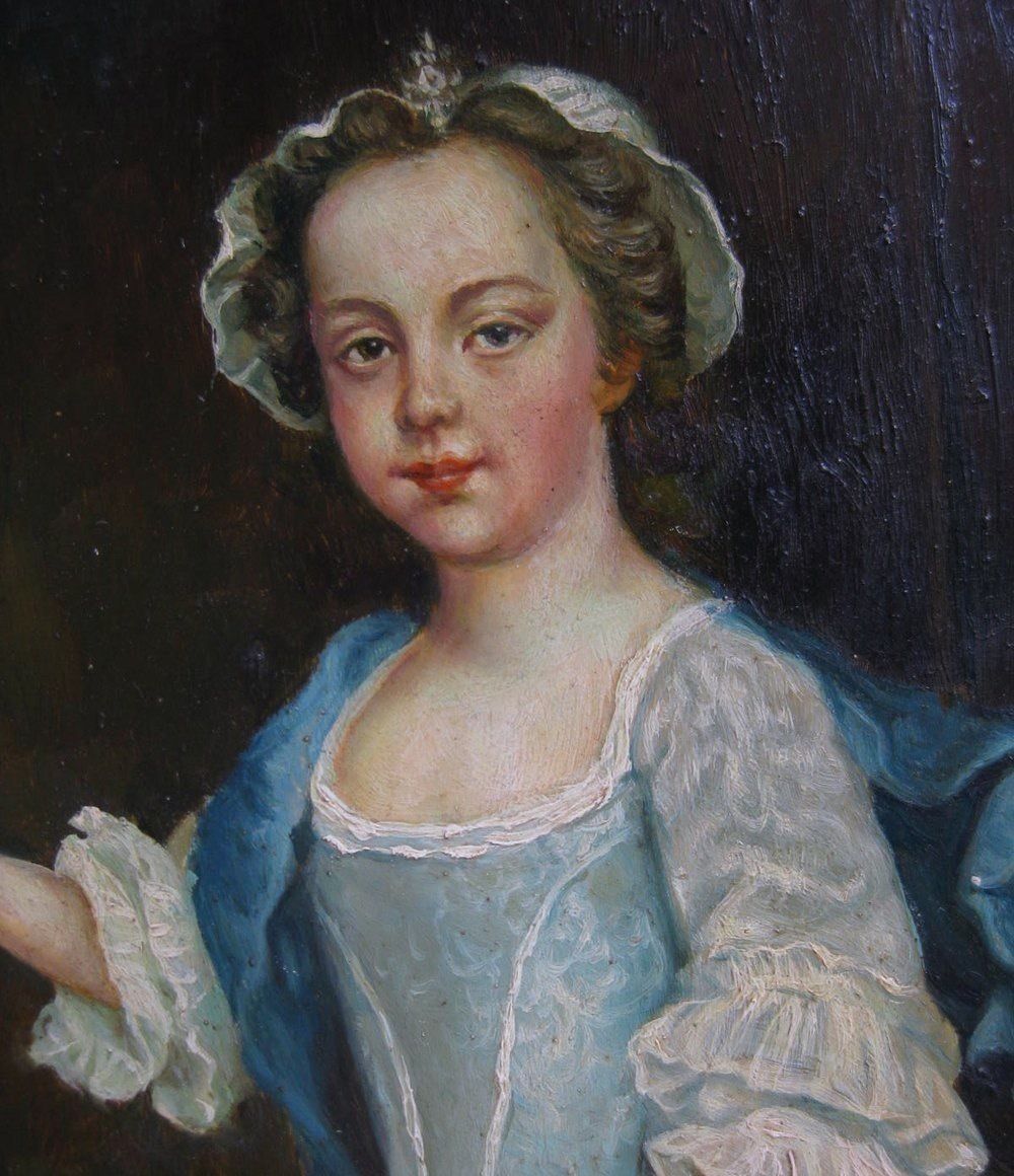 Portrait Of An 18th Century Girl photo for sale