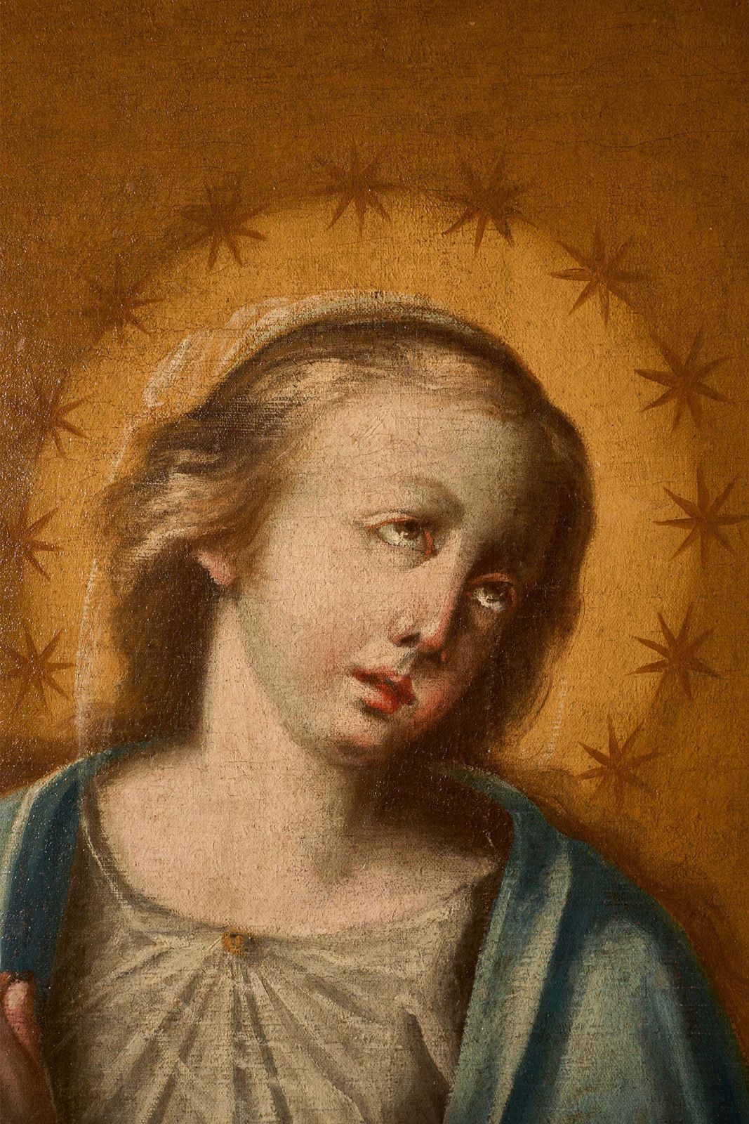Very Large 17th Century Oil On Canvas Painting Of The 'Immaculate Conception' photo Art