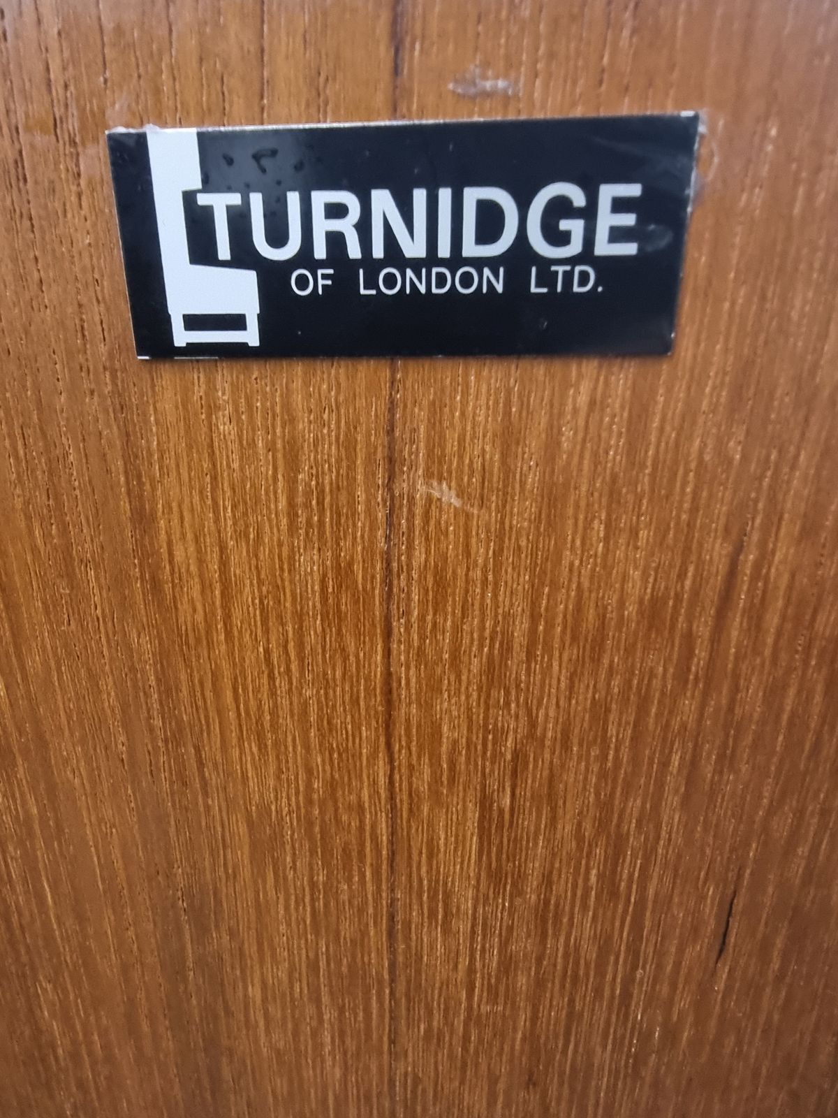 photo vintage Vintage Mid Century 1900s Teak Drinks Cabinet By Turnidge Of London