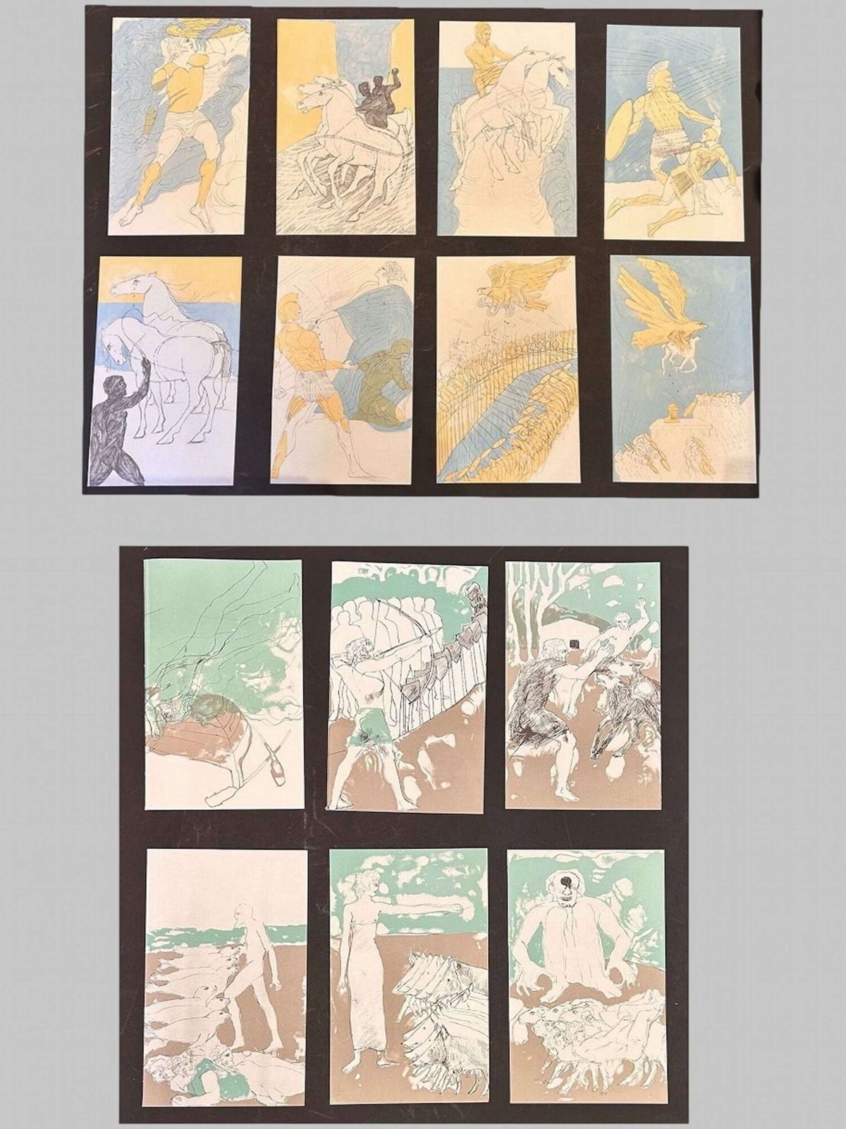 Elizabeth Frink: Set Of Fourteen Lithographs From The Iliad (1974) The Odyssey (1975)