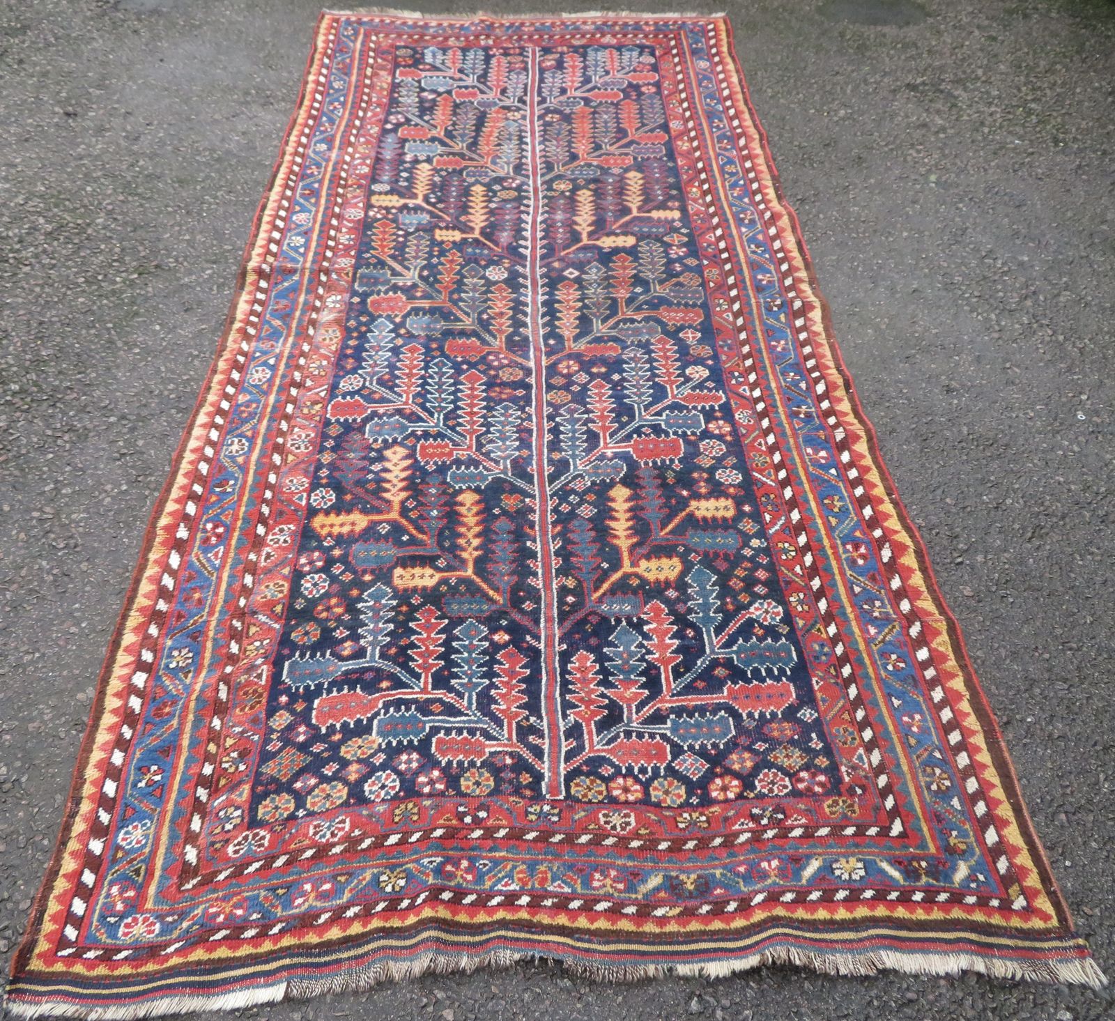 Tree Of Life Luri Kelleh Tribal Rug. . 358cm X 161cm.