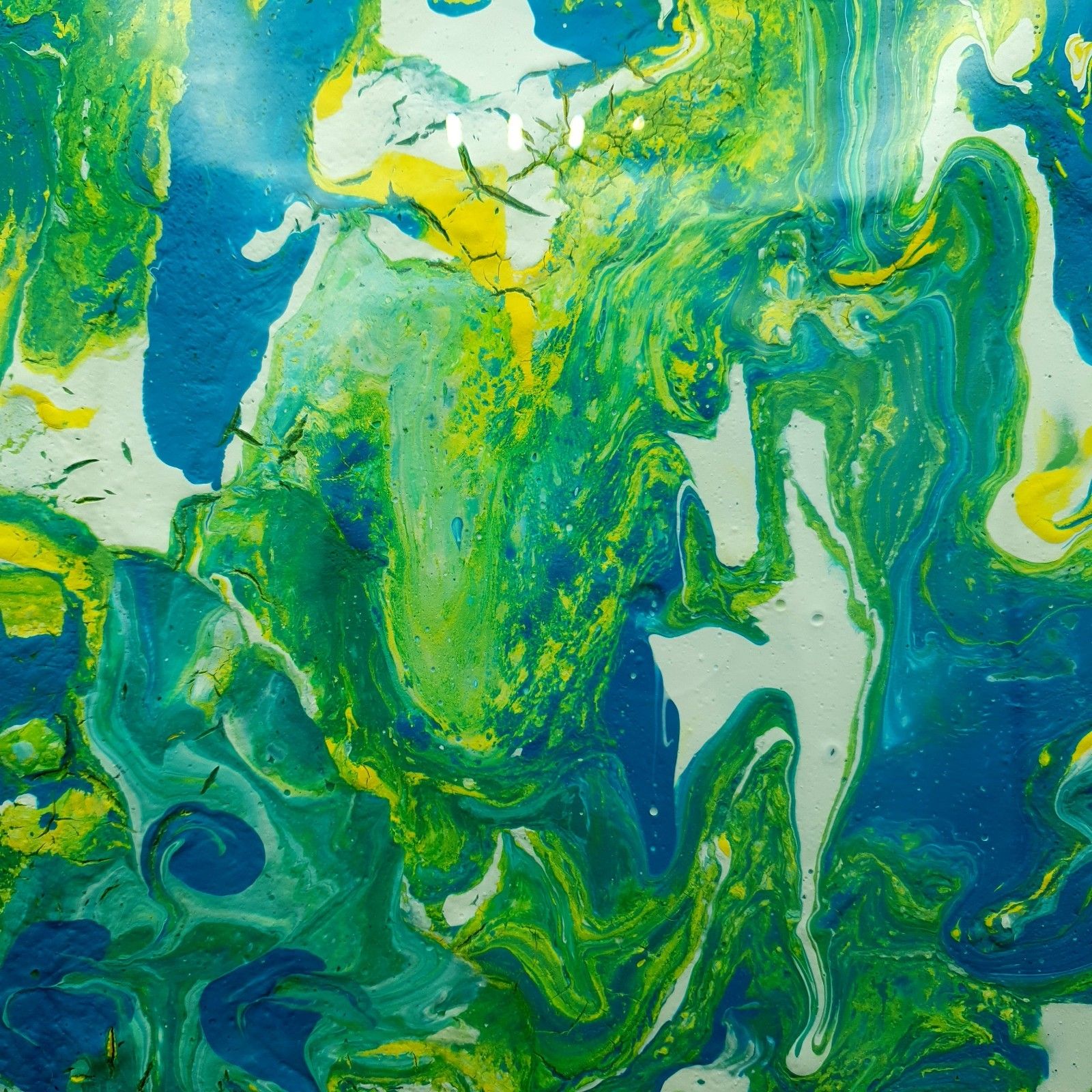Acrylic On Vinyl Belinda Collett Weeping Willow Contemporary Abstract 44.5x44.3c photo buy