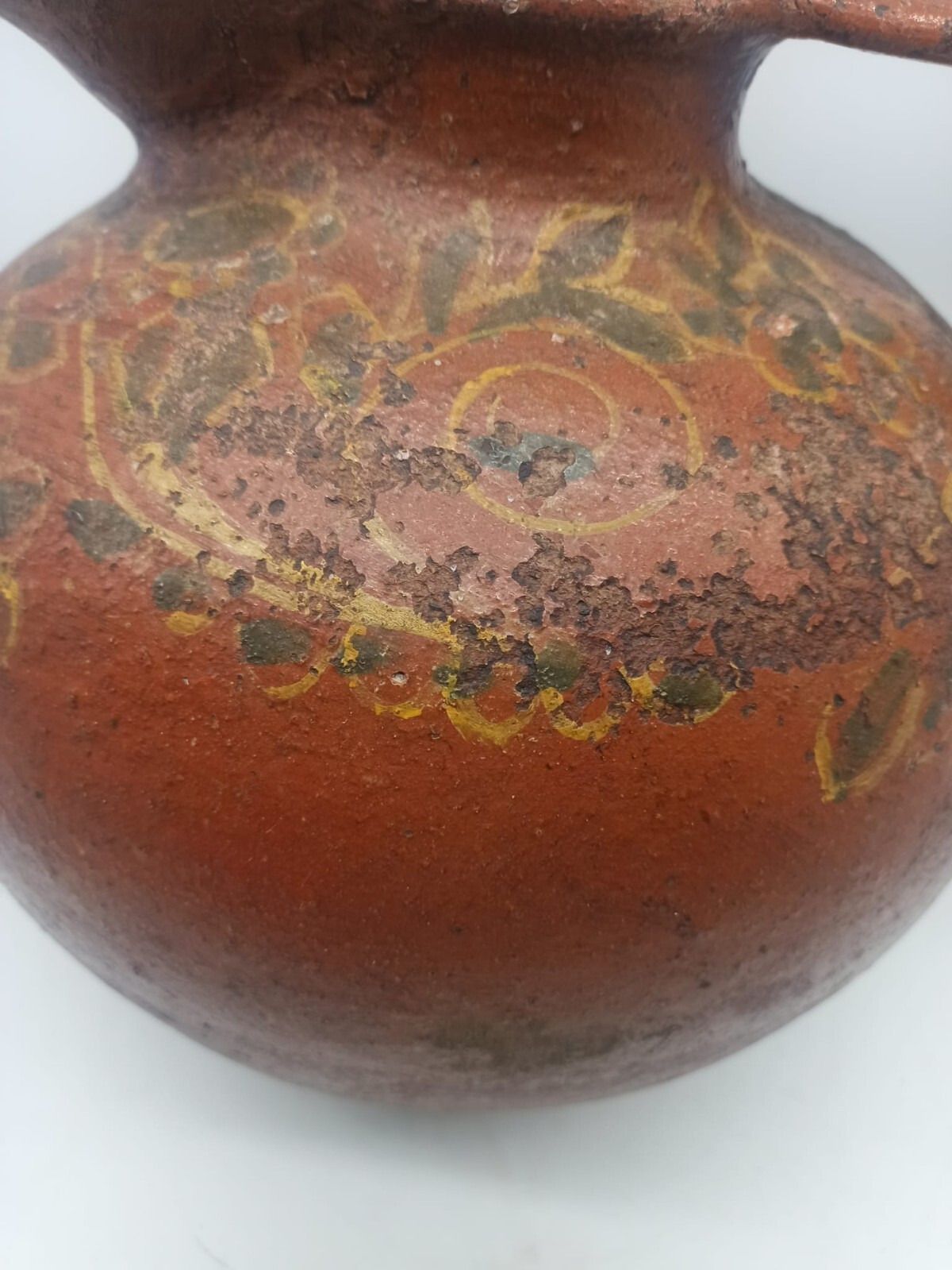 Antique Glazed Terracotta Vase Orcio Tuscany 17th Century Italy photo 375.0