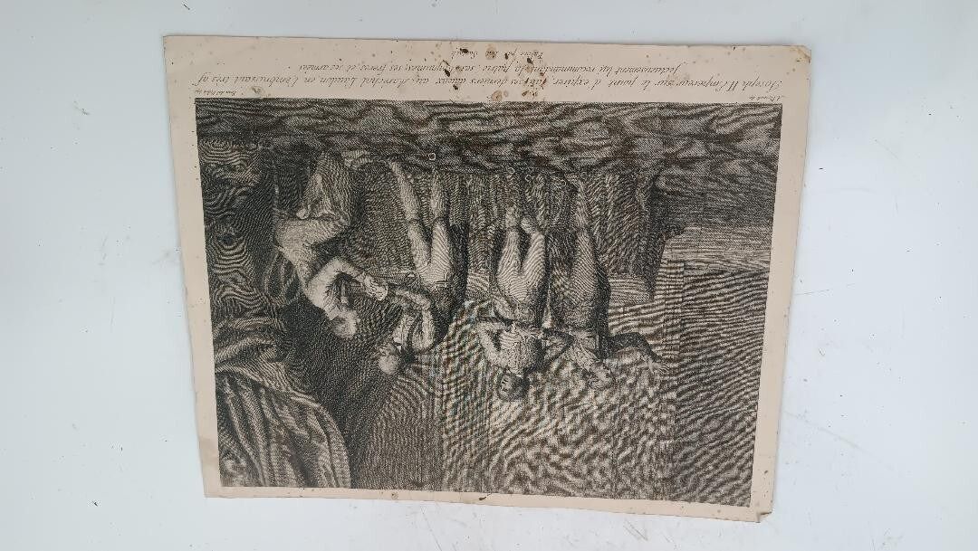 photo furniture Antique Engraving Engraver Francesco Dal Pedro Dip. A.Piccardi 18th Century