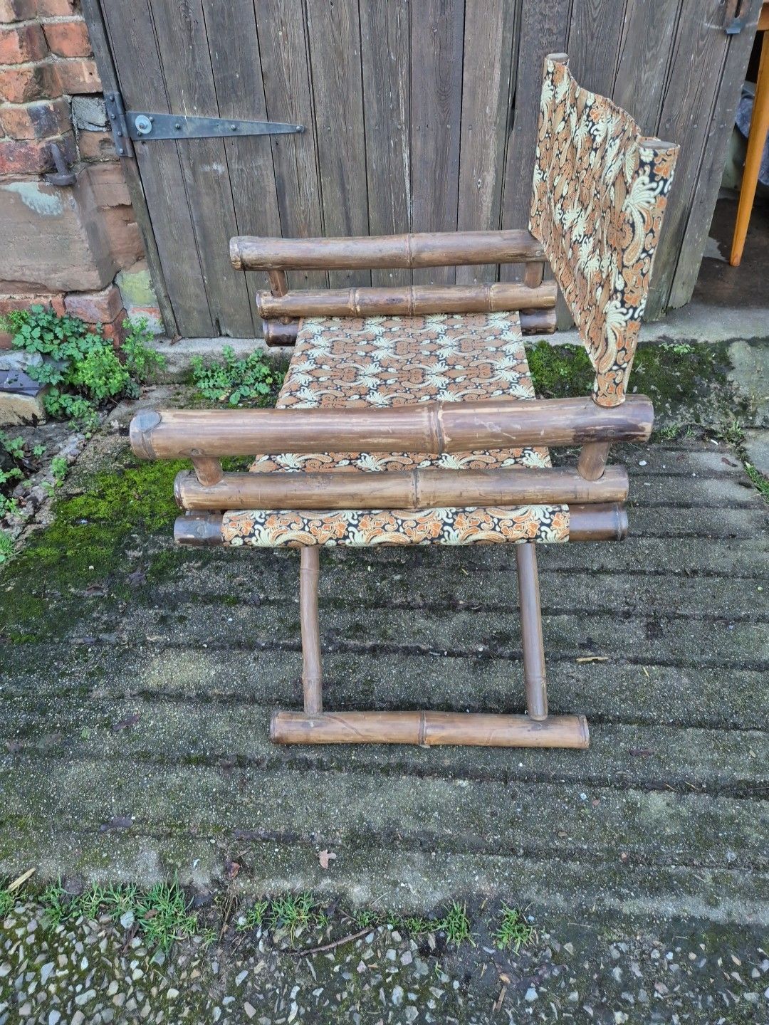 Vintage/Retro/Mid Century Bamboo/Cane Folding Directors Chair photo Furniture