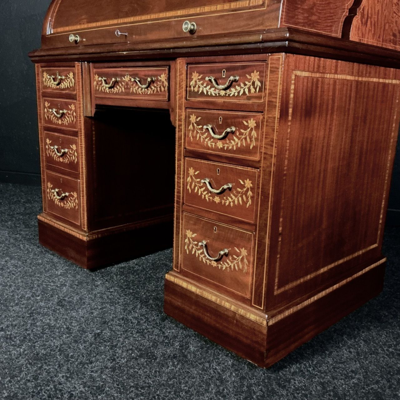 Edwardian Mahogany Ladies Desk photo vintage