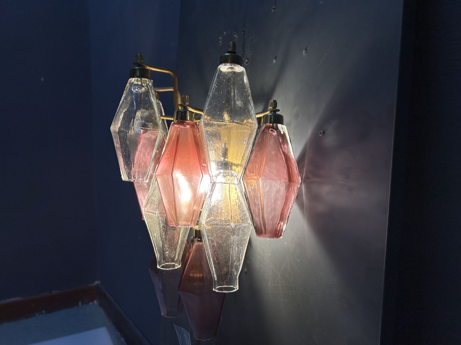 Murano Glass Poliedri Sconces, Italy, 1980s   Set Of 2 photo furniture