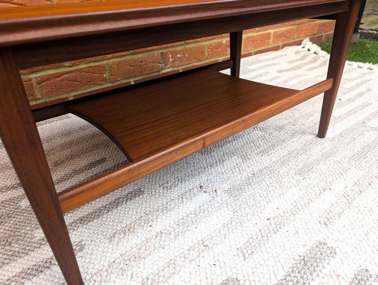 Midcentury Solid Teak Coffee Table By Richard Hornby By Fyne Ladye. photo for sale