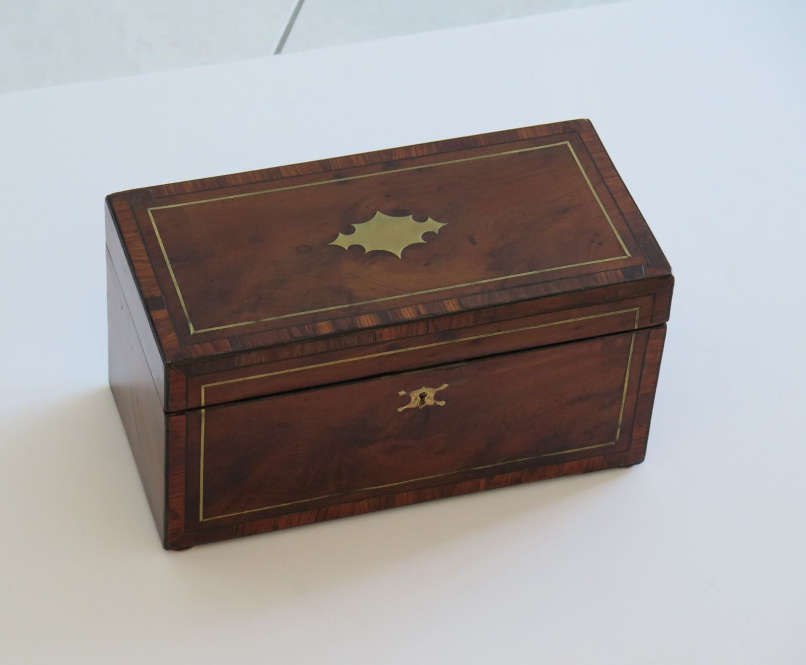 photo vinterior Georgian Large Tea Caddy Fine Quality, English Sheraton Period Ca 1785