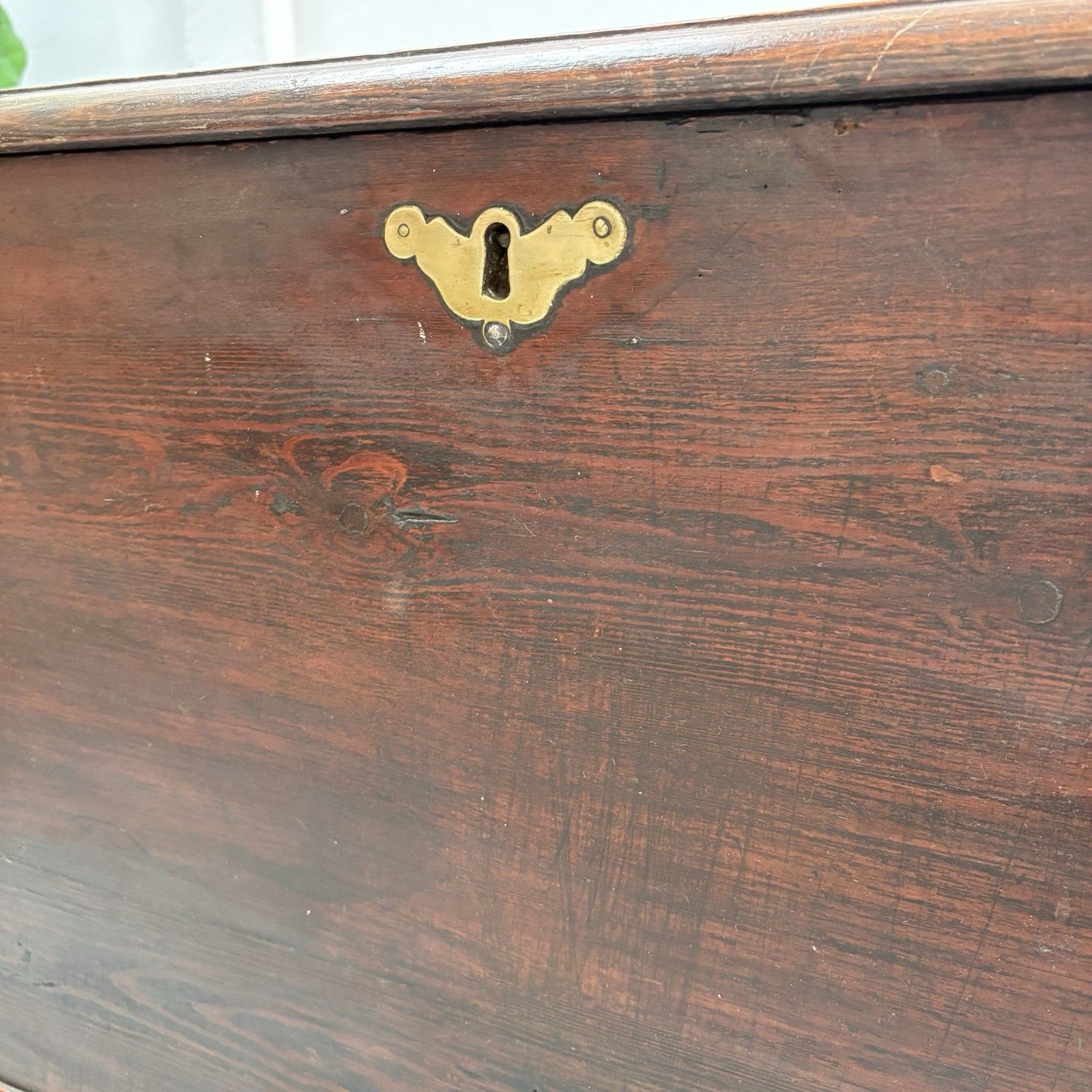 Antique Pine Mule Chest Blanket Box Ottoman Trunk Toy Box photo 275.0