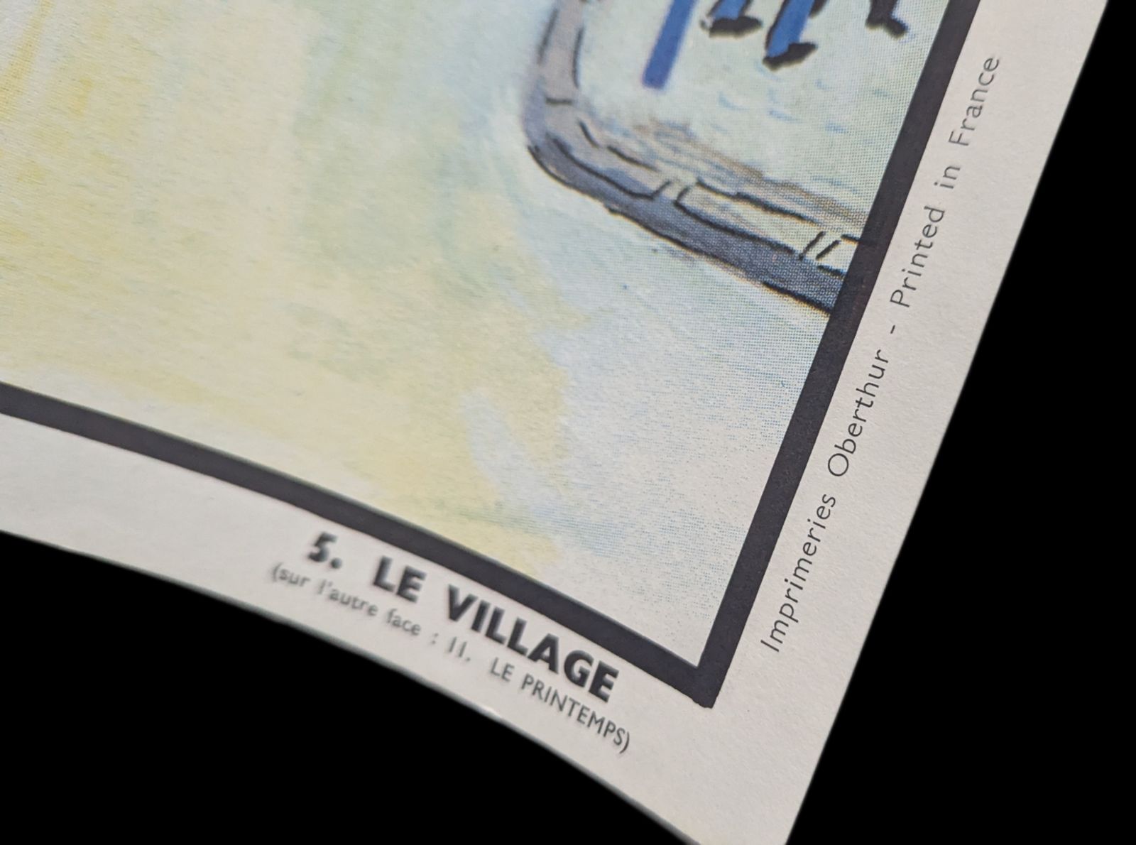 Mid Century French School Wall Chart   Bonmati & Michel   Ogé Hachette photo Art
