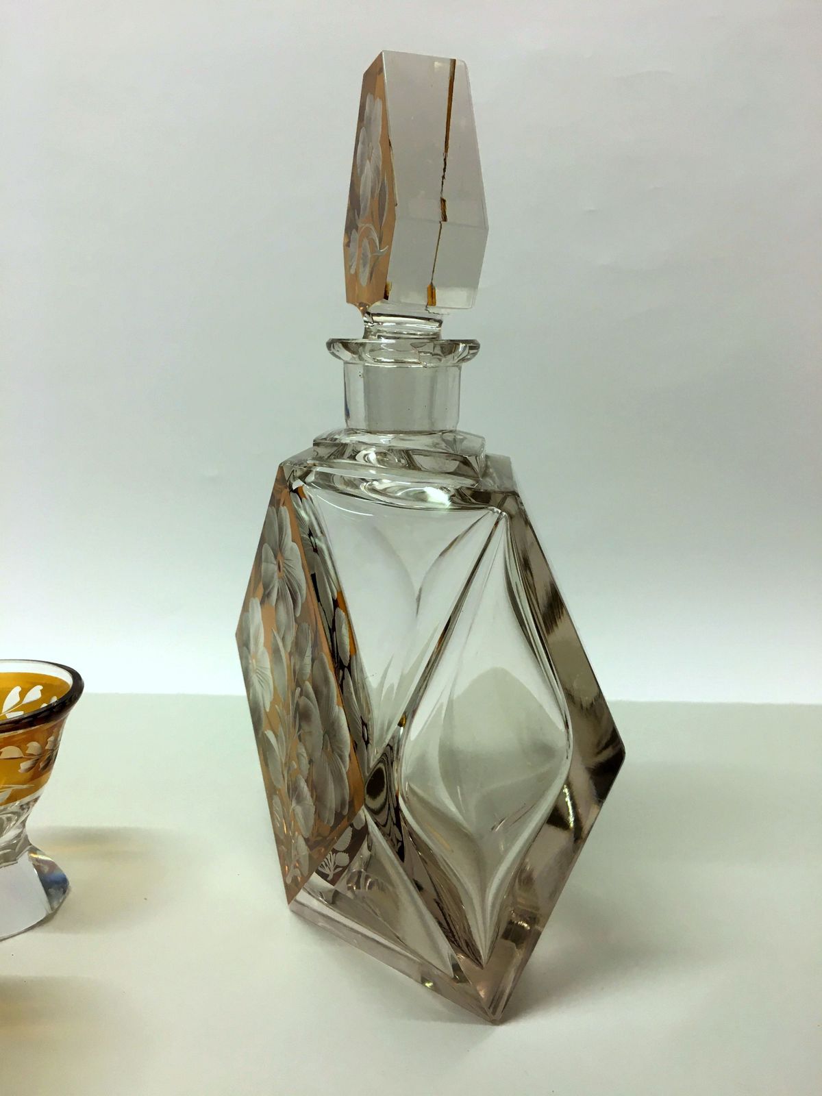 Decanter Set / Kamenický šenov /Czechoslovakia photo buy