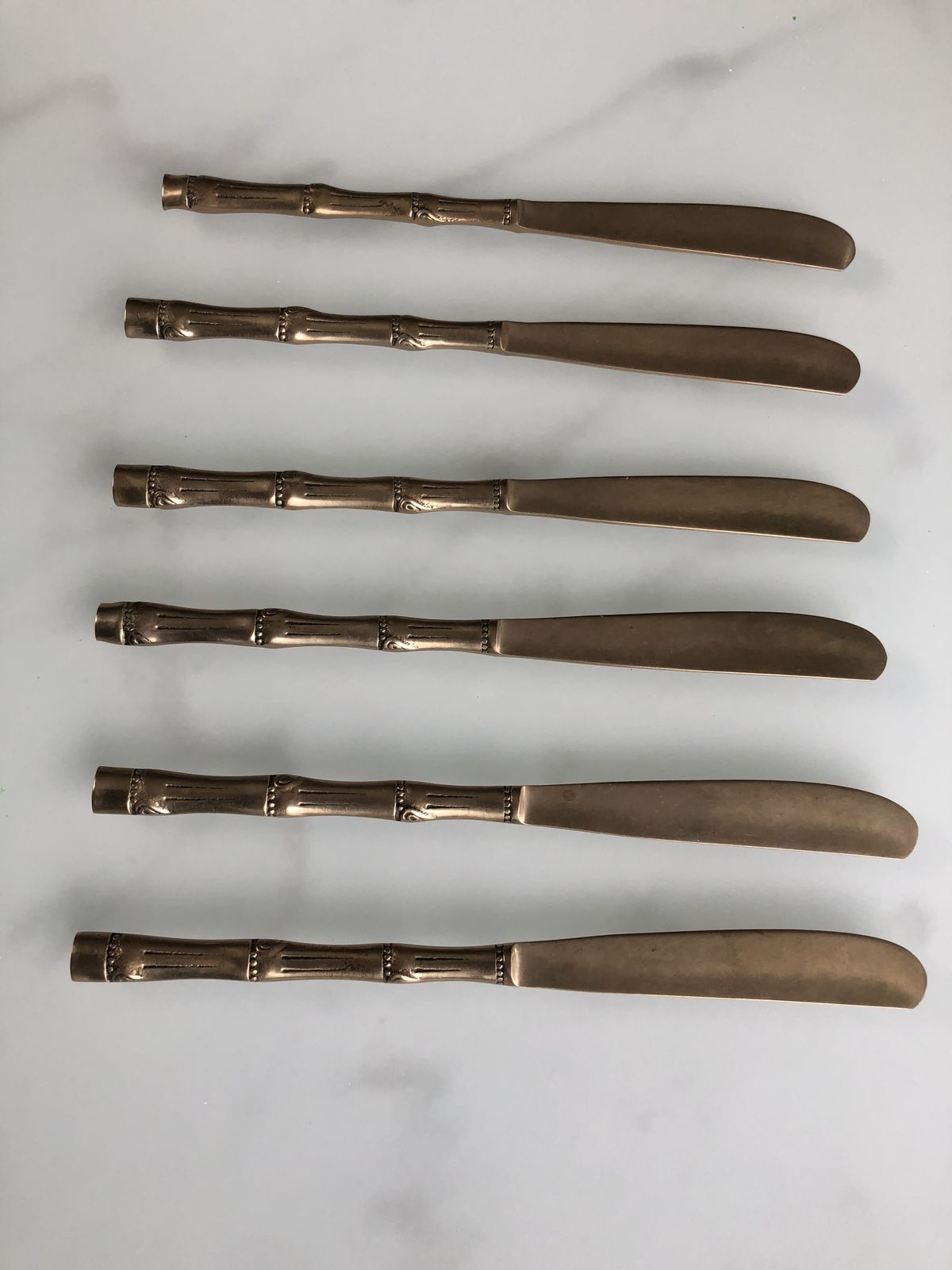 Home Fixtures Brass Bamboo Style Cutlery photo