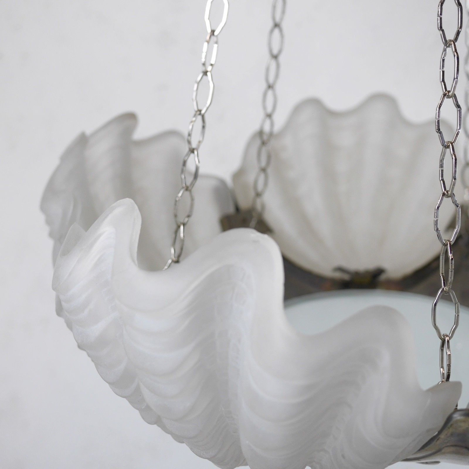 photo furniture Colossal Art Deco Clam Shell Pendant Ceiling Light Lamp Dia 52cm #103122