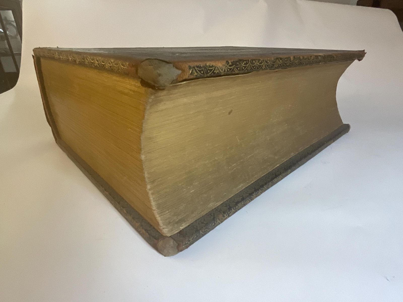 Huge Victorian Family Bible Lavishly Illustrated C1860, Heirloom Folio. photo Home Decor