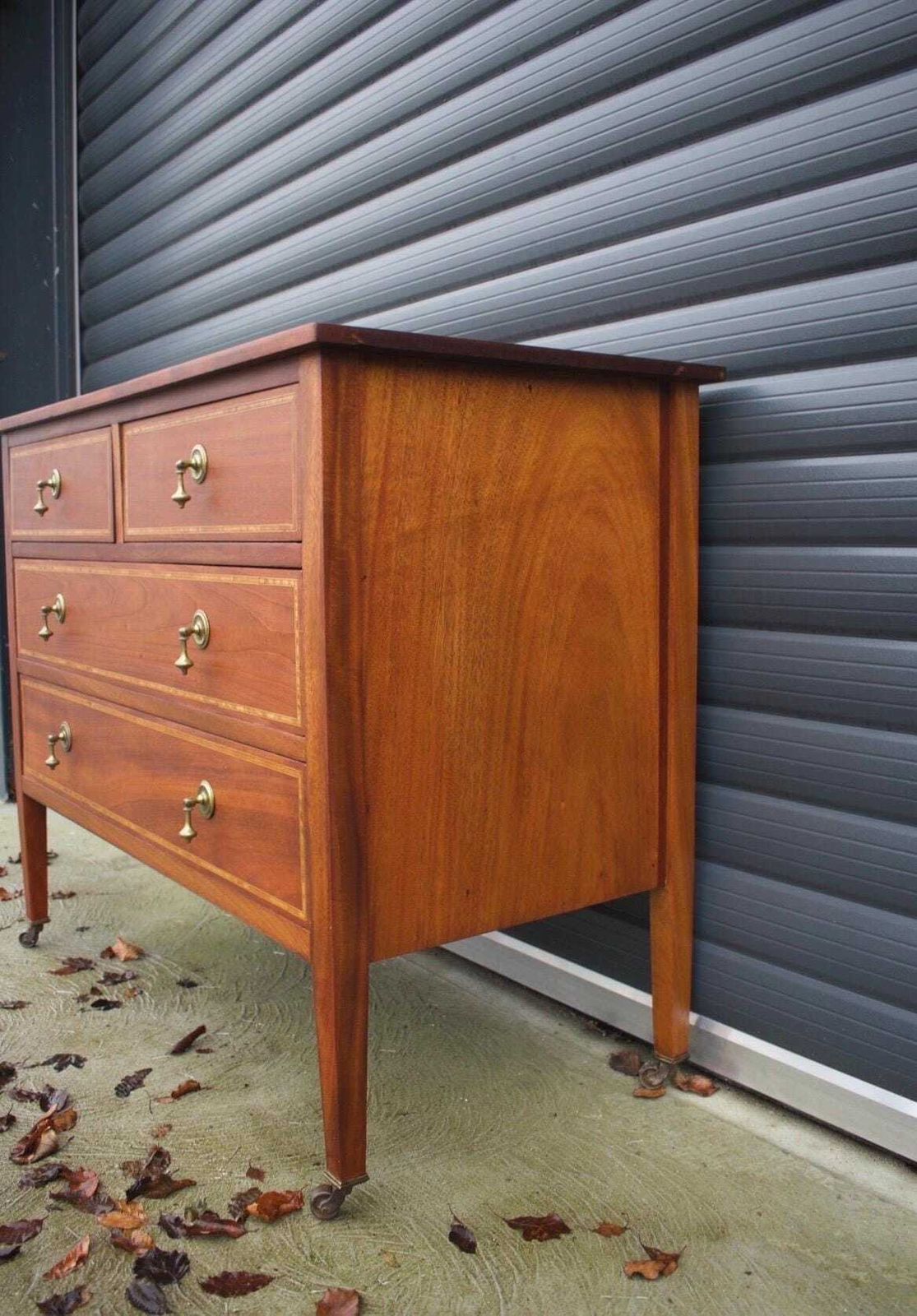 Antique Solid Mahogany Chest Of Drawers photo 325.0