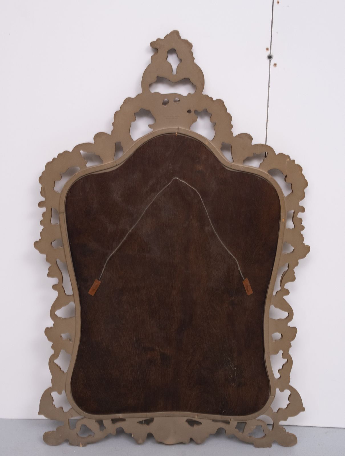 1950.0 Baroque Gilded Louis XV Style Beveled Mirror With " Brevete" Label, 1950s photo