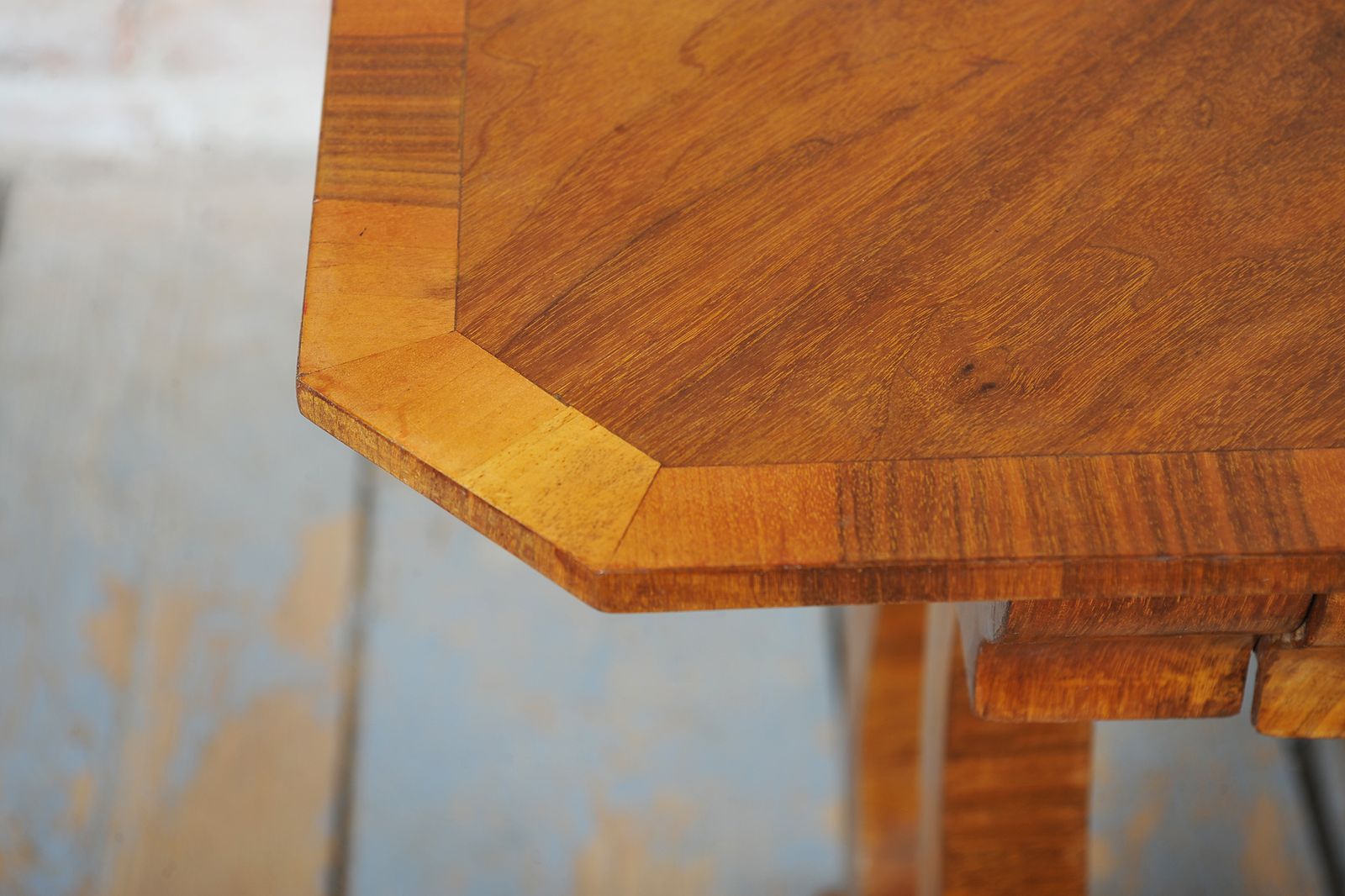 Restored Biedermeier Writing Desk, Walnut, Reived Polish, Austria, 1820s photo vinterior