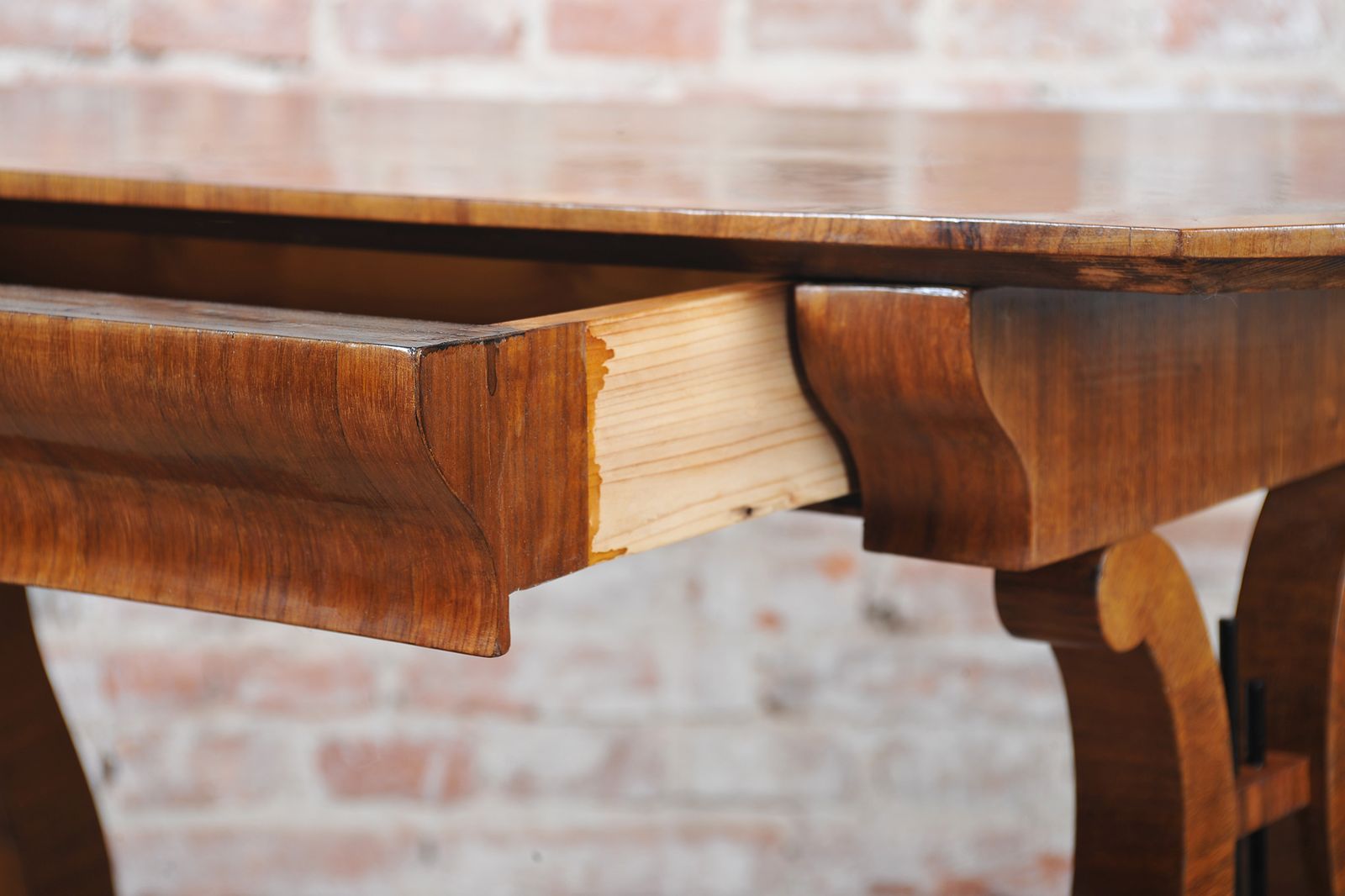 photo for sale Restored Biedermeier Writing Desk, Walnut, Reived Polish, Austria, 1820s