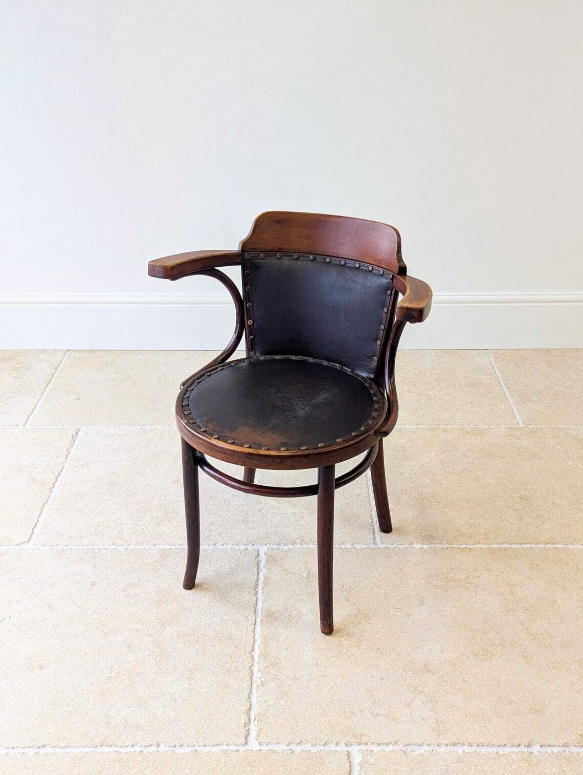 Antique Edwardian Thonet Bentwood Café Armchair C.1910 photo 475.0