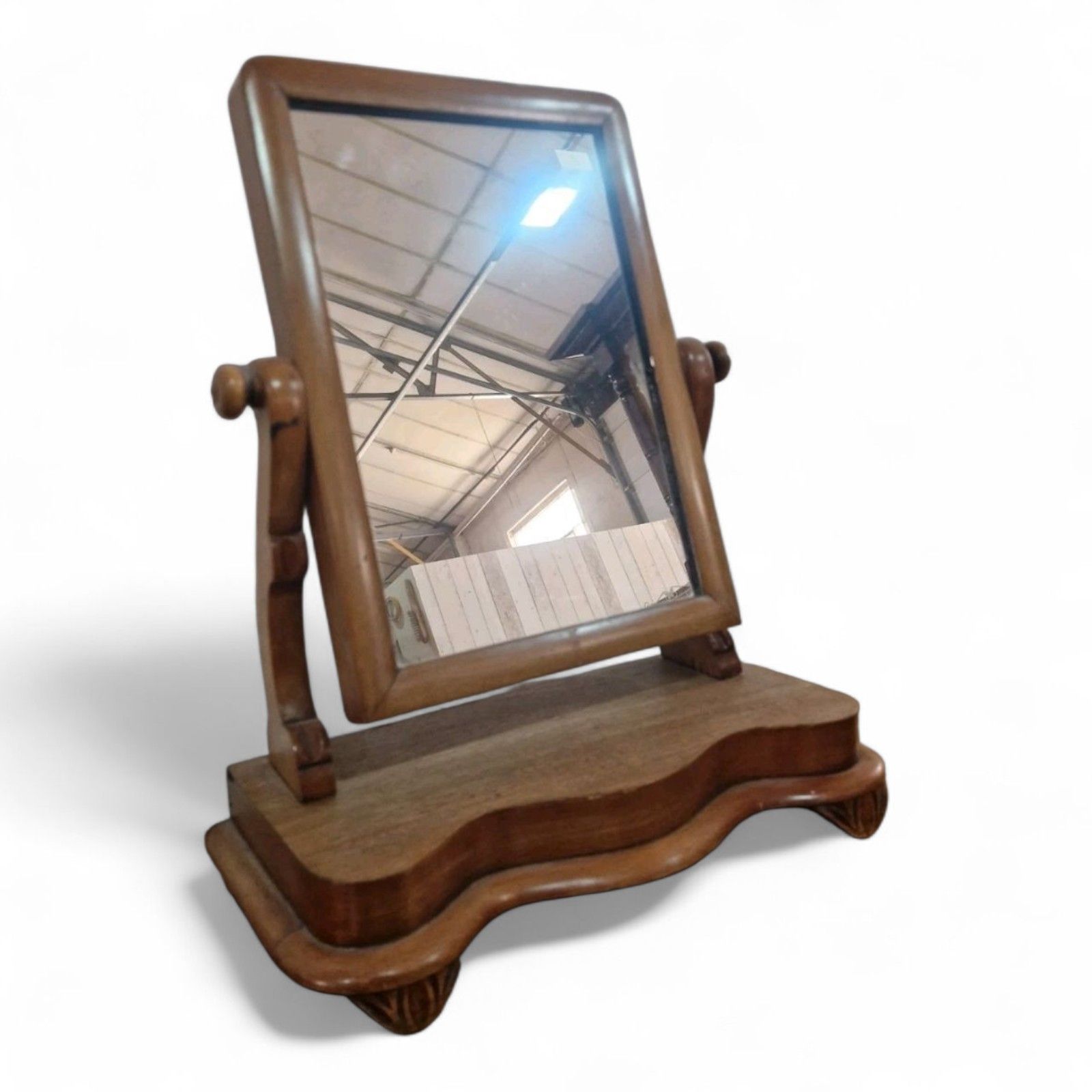 Victorian Dressing Table Top Mirror Antique Carved Vanity Bathroom Mirror photo buy