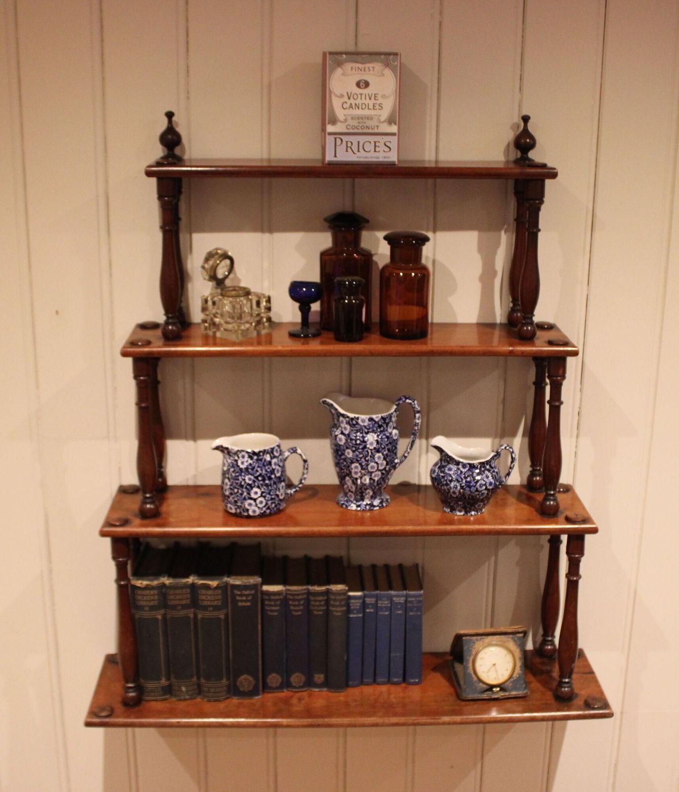 Furniture French Mahogany Waterfall Wall Shelves photo