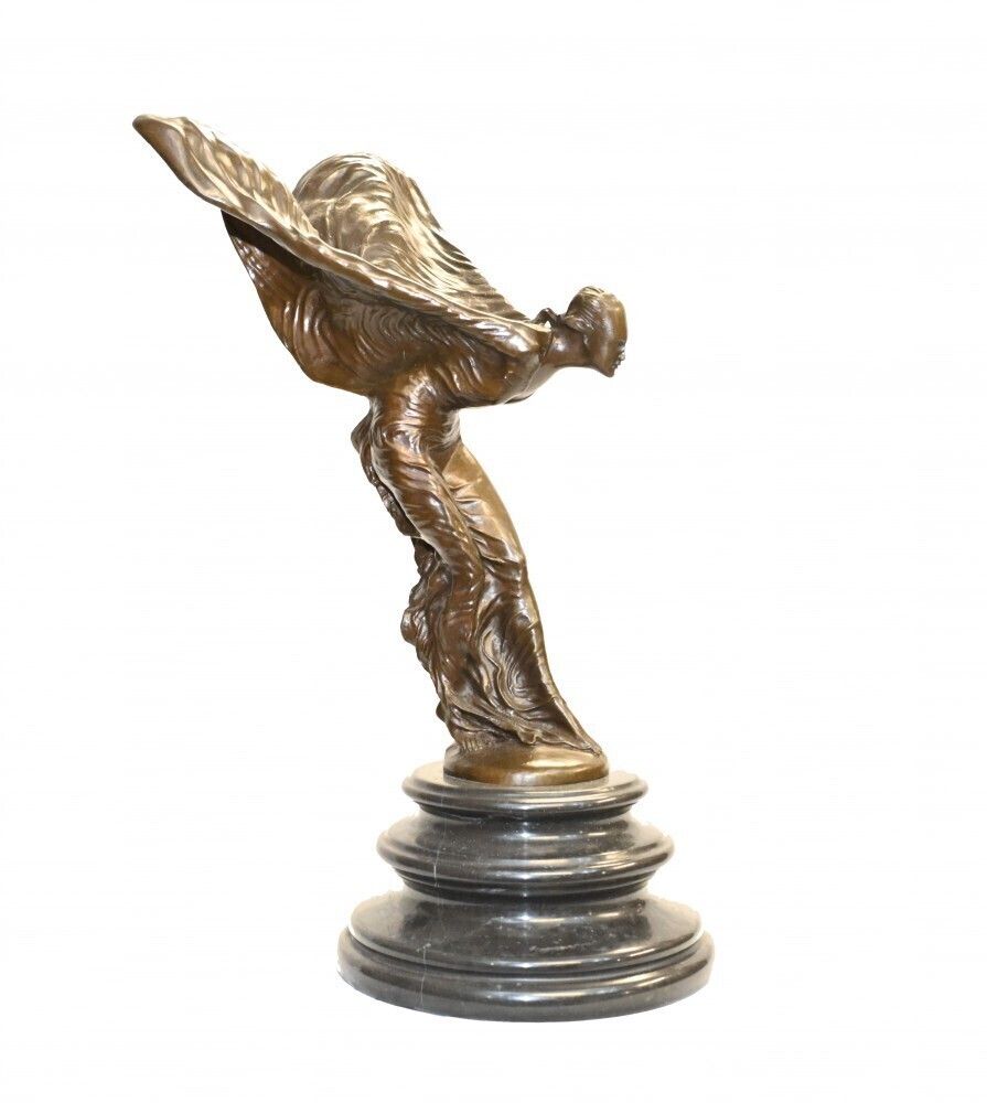 Bronze Flying Lady Statue Charles Skyes Spirt Of Ecstacy photo furniture