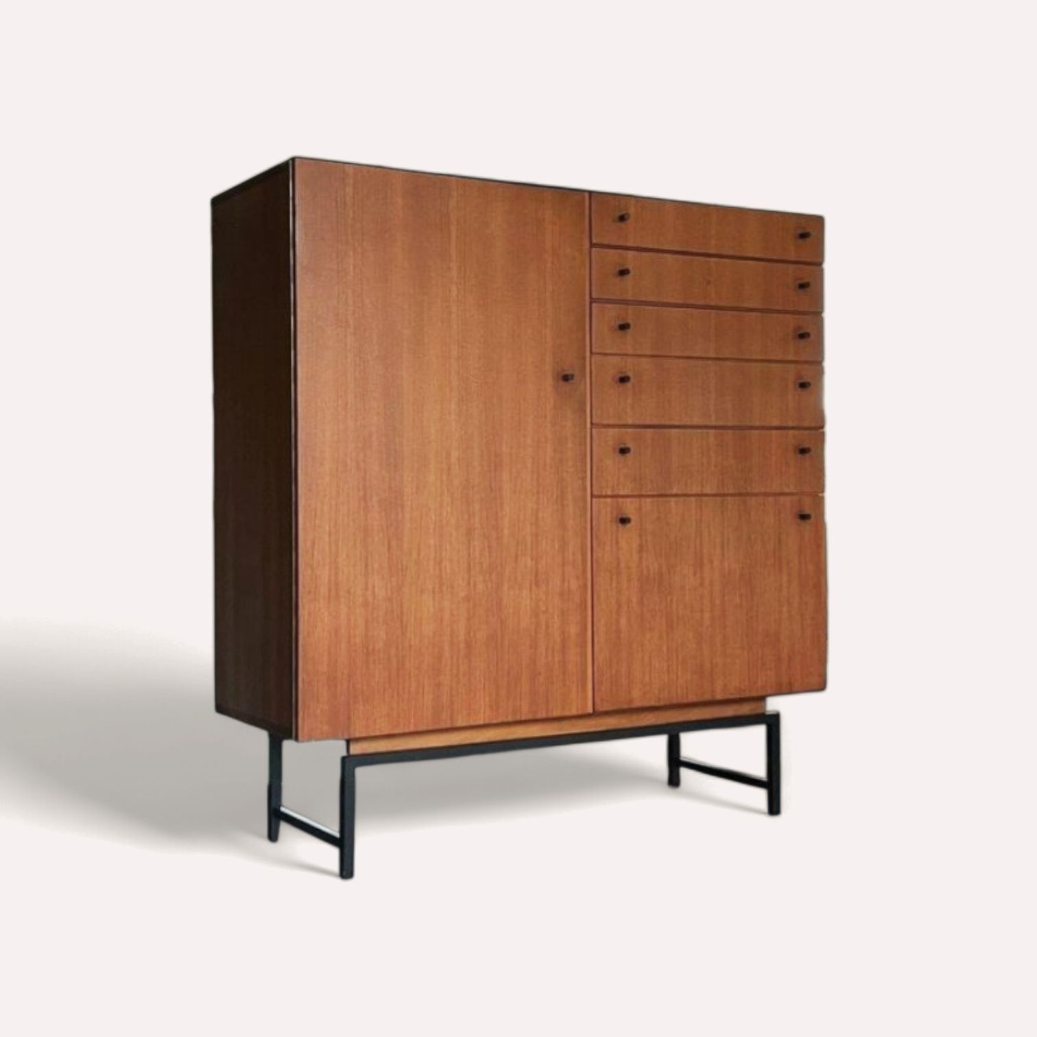 Vsj 125 Teak Salon Cabinet 1961 – Kurt Gunther & Horst Brechtmann Fristho | Vintage Design Furniture