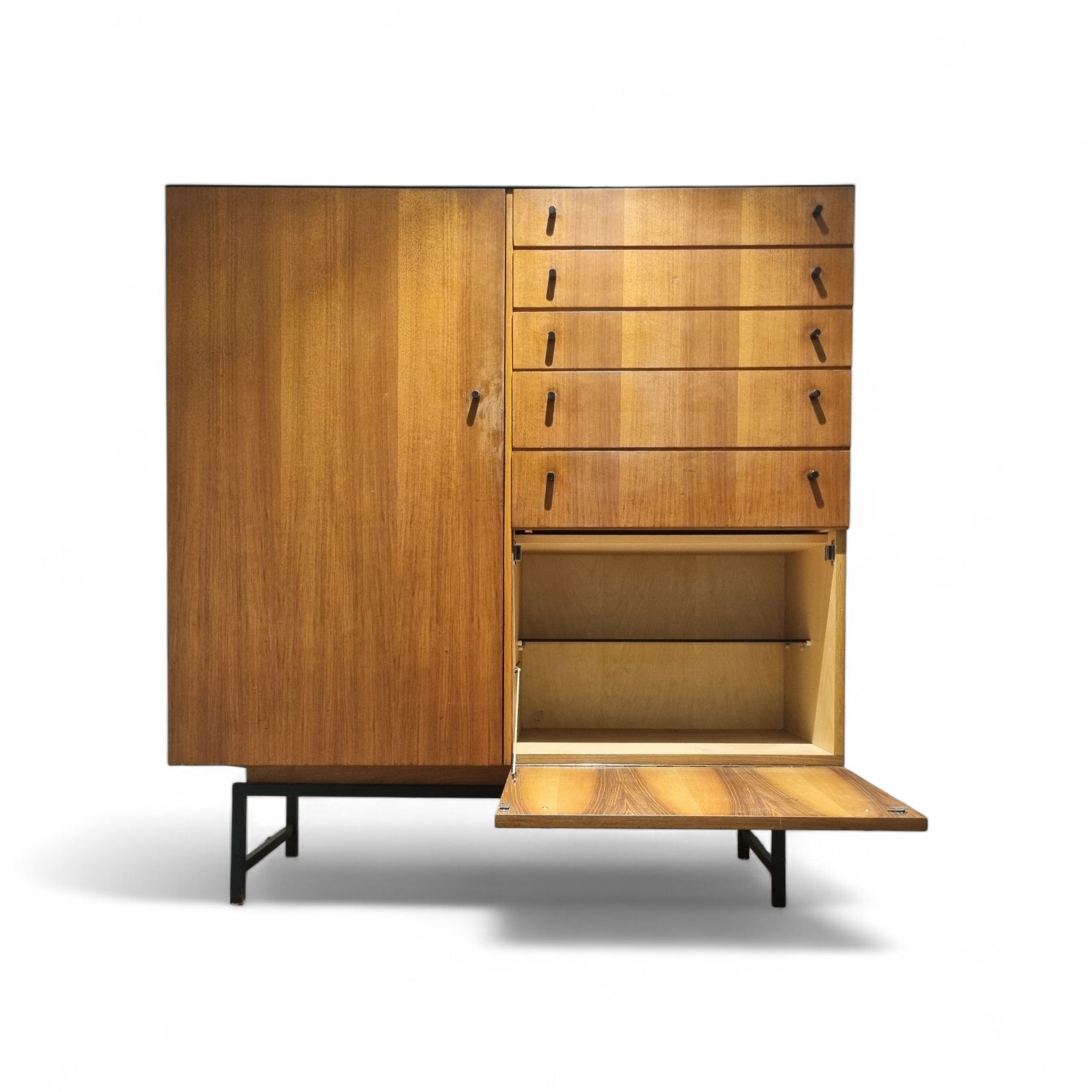 photo for sale Vsj 125 Teak Salon Cabinet 1961 – Kurt Gunther & Horst Brechtmann Fristho | Vintage Design Furniture