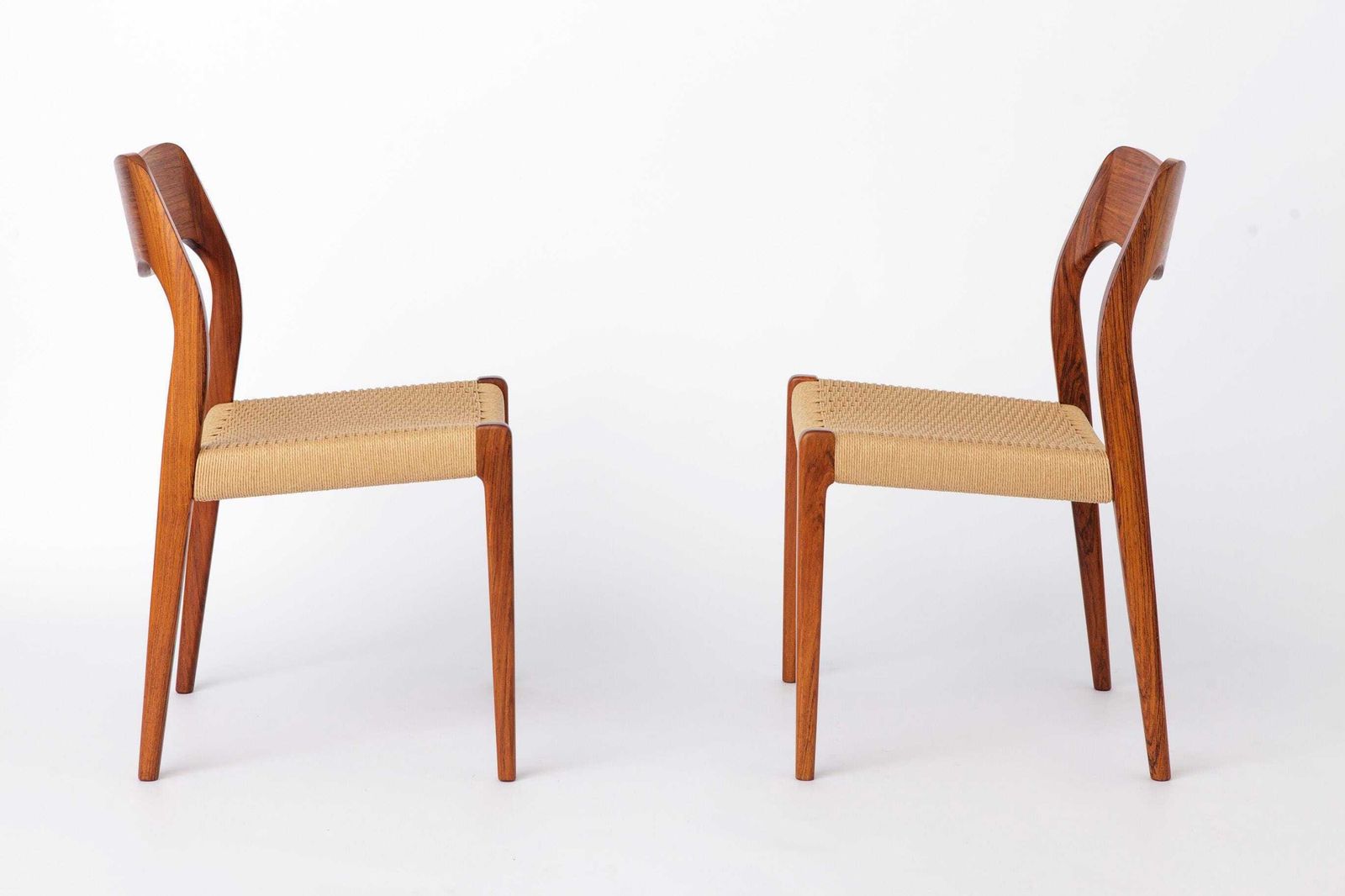 4 Of 6 Niels Otto Møller Model 71 Chairs, 1960s Danish Mid Century, Rosewood Dining Chairs photo 2953.0