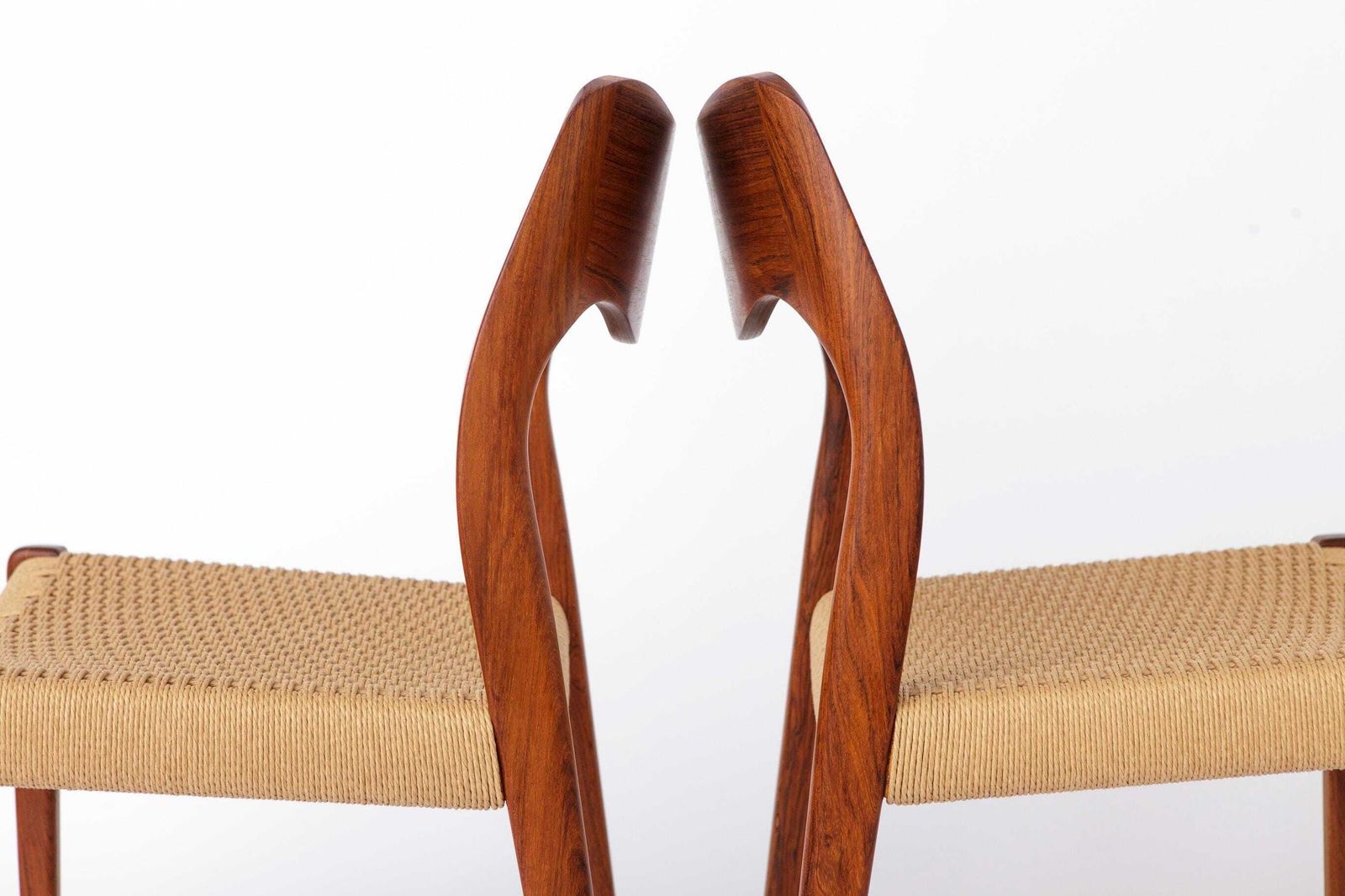 4 Of 6 Niels Otto Møller Model 71 Chairs, 1960s Danish Mid Century, Rosewood Dining Chairs photo buy