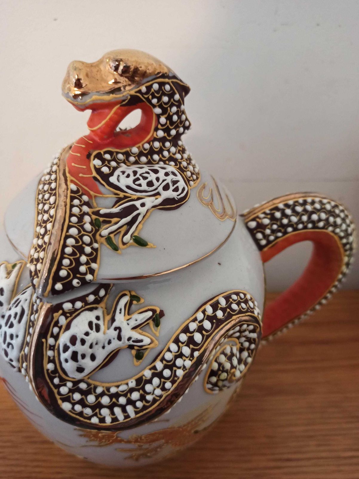 Japanese Dragon Teaset For Four. Porcelain. Very Good Condition. photo Home Decor