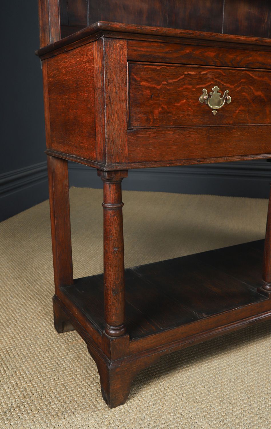 photo buy Antique Welsh Oak Joined Pot Board Dresser Base & Rack Sideboard (Circa 1800)